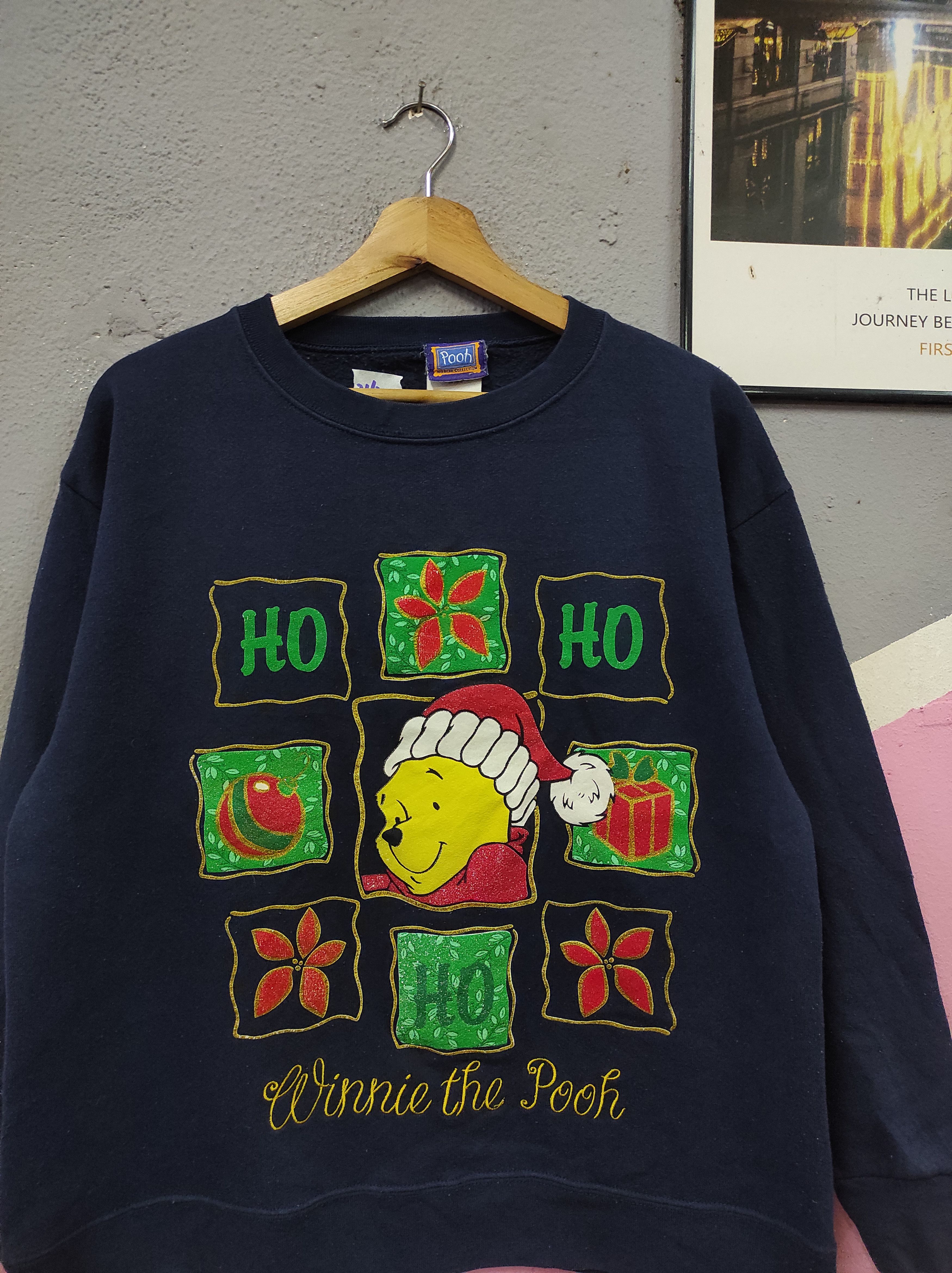 Cartoon Network × Disney × Vintage DISNEY WINNIE THE POOH JERRY LEIGH CHRISTMAS SWEATSHIRT Size M / US 6-8 / IT 42-44 - 2 Thumbnail