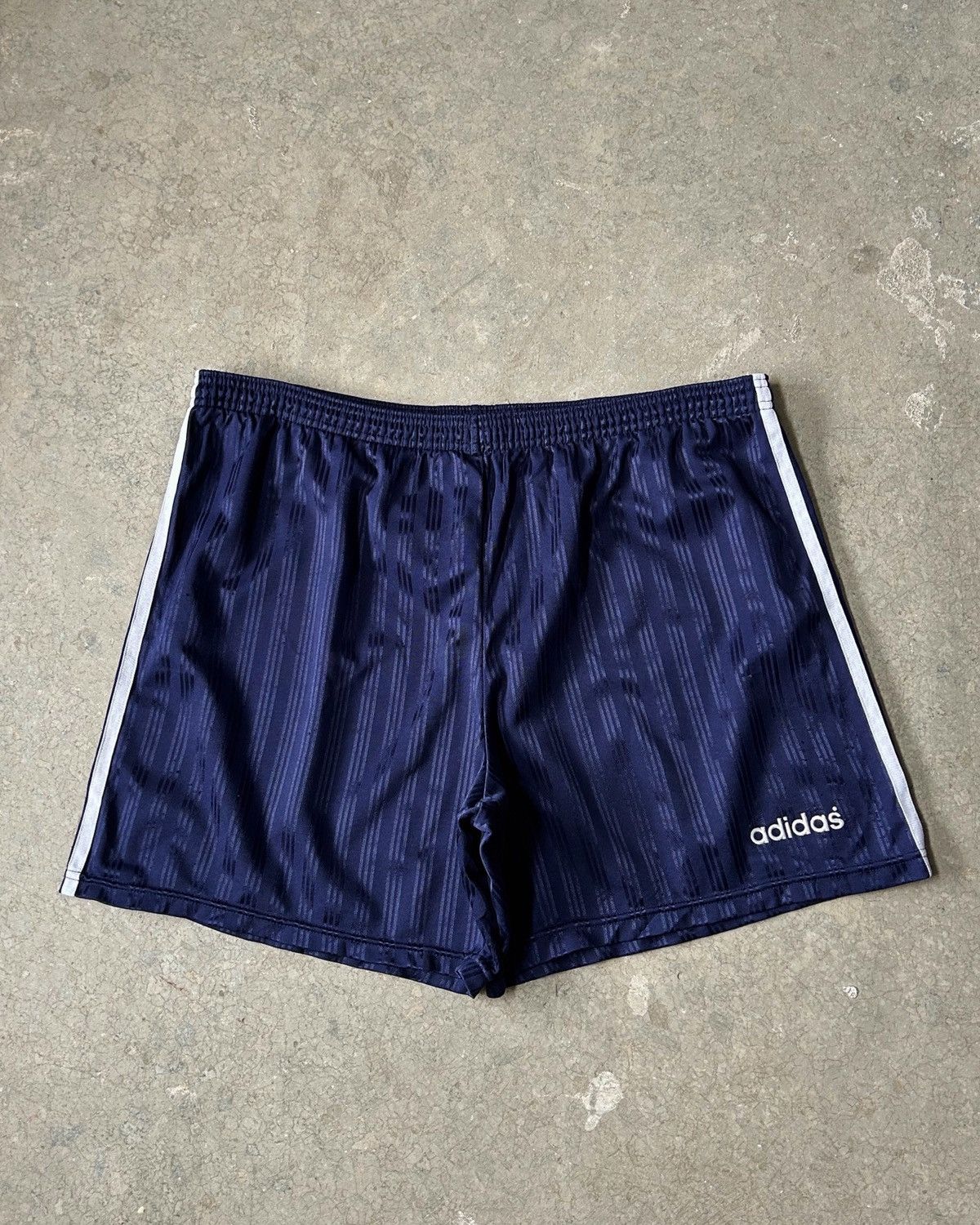 Adidas Vintage 80s/90s Adidas Shadow Stripe Shorts South Africa Size US 34 / EU 50 - 1 Thumbnail