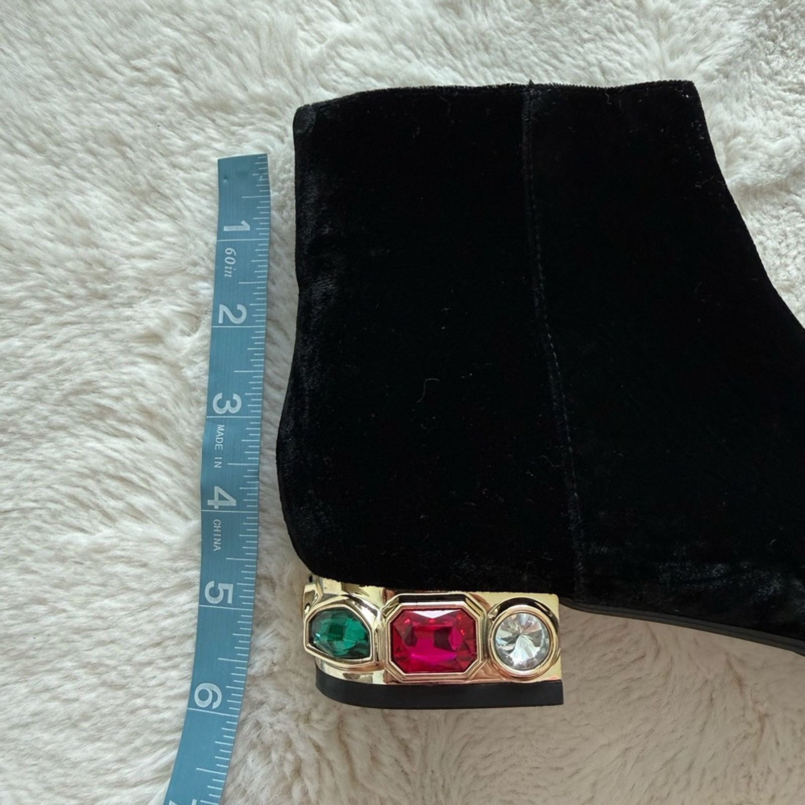 Neiman Marcus NEW!!! Neiman Marcus black velvet booties size 6.5 US Size US 6.5 / IT 36.5 - 7 Thumbnail