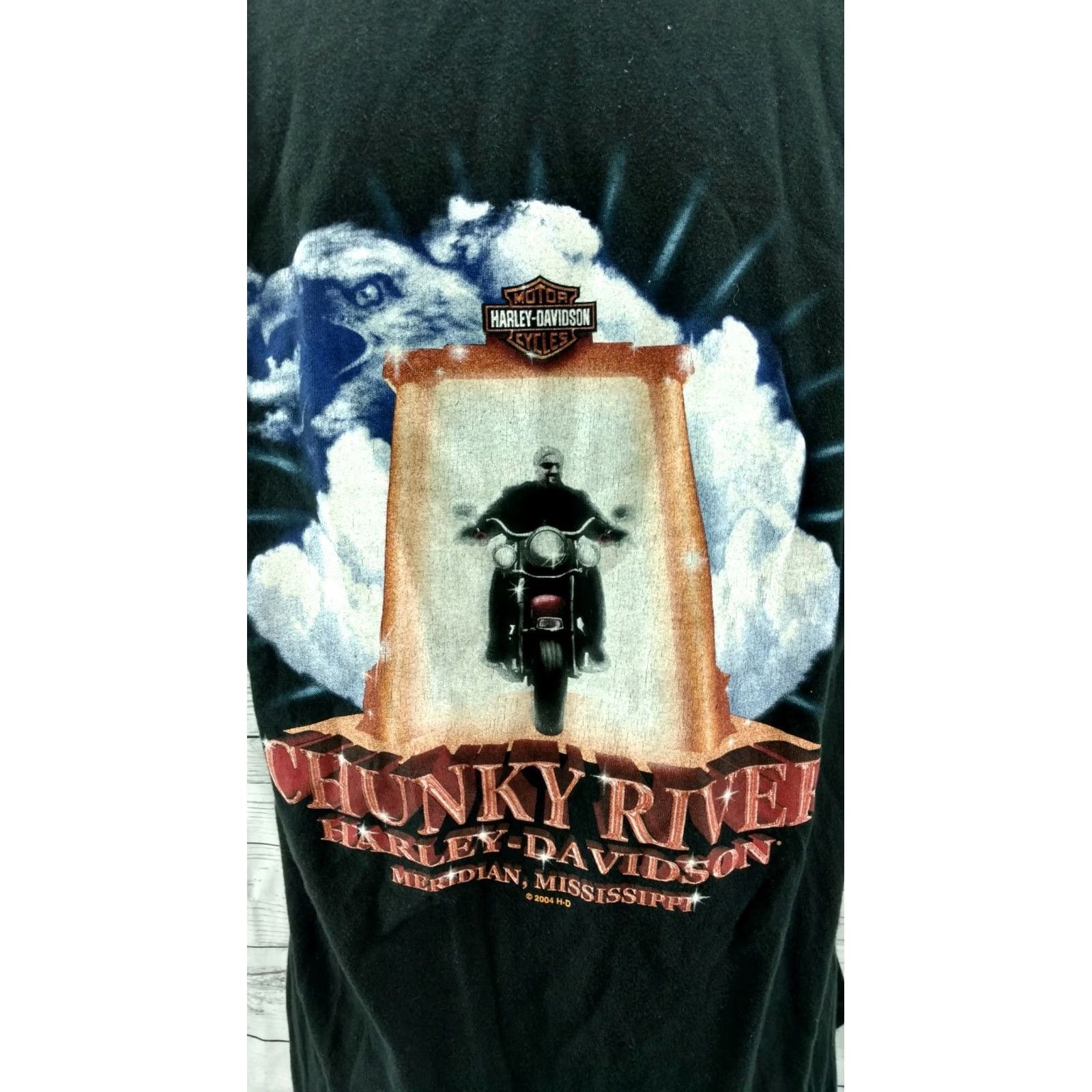 Harley Davidson Vintage Harley-Davidson T-Shirt | Graphic Tee | Black | Large | Men’s XS? Size US L / EU 52-54 / 3 - 6 Thumbnail
