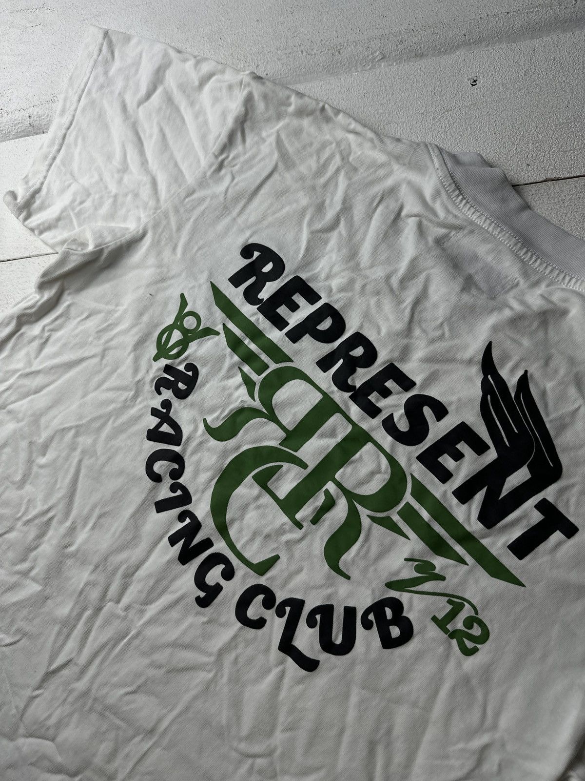 Represent Clo. REPRESENT 🚨 RACING CLUB V12 RARE BIG LOGO BOXY TEE MEN Size US S / EU 44-46 / 1 - 14 Thumbnail