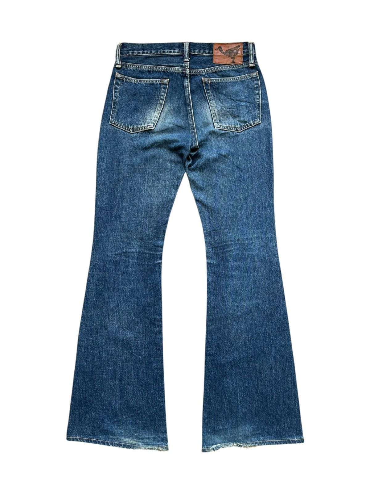 Kapital Early 00's Kapital flared raw denim jeans Size US 28 / EU 44 - 2 Thumbnail
