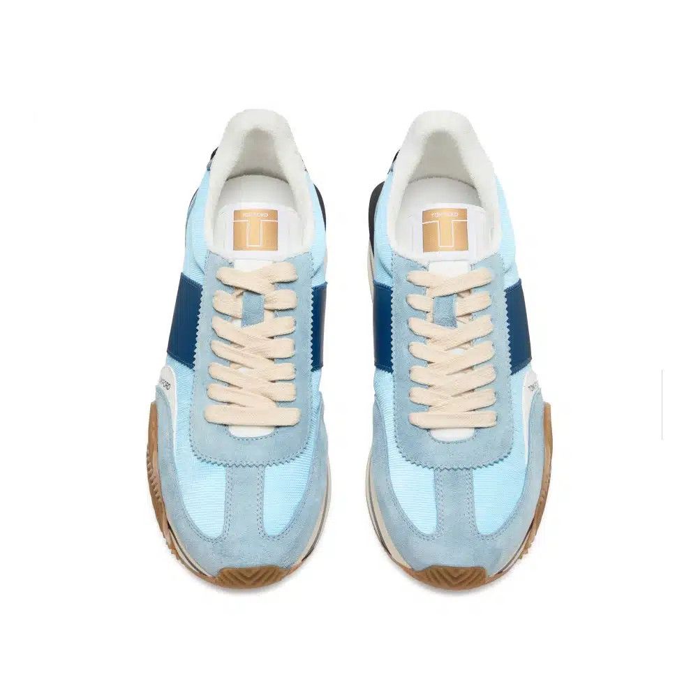 Tom Ford o1loc1c0525 J1292 James Low-Top Sneakers in Light Blue Size US 8.5 / EU 41-42 - 2 Thumbnail