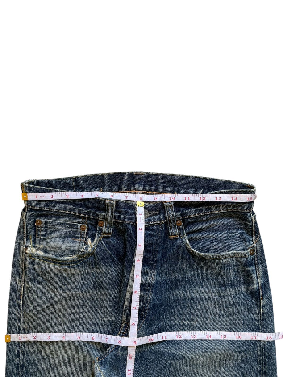 Sugar Cane Vintage Japanese Sugar Canes Toyo Selvedge Baggy Style Jeans Size US 31 - 12 Thumbnail