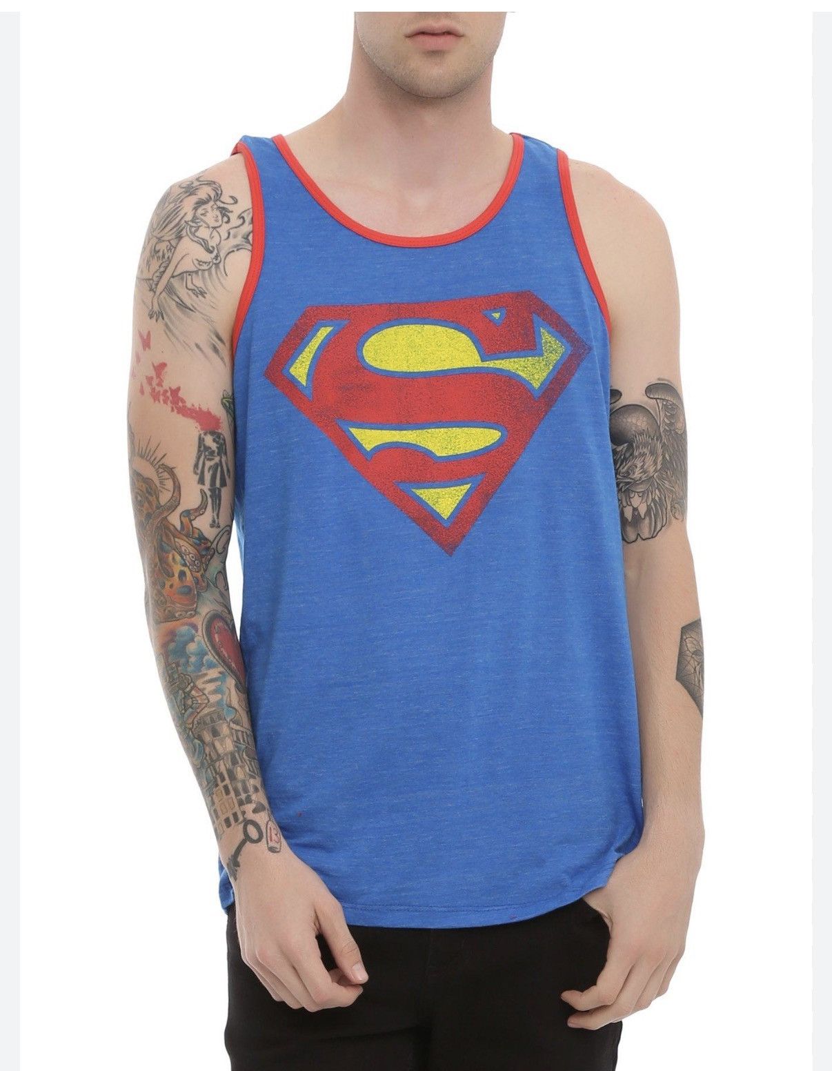 DC Comics DC Comics Superman logo tank top blue size XL. Size US XL / EU 56 / 4 - 1 Thumbnail