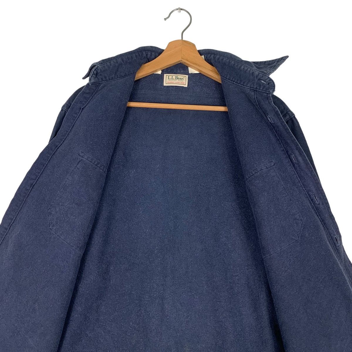 L.L. Bean L.L.BEAN Blue Work Shirt Long Sleeve Button Up #0932-C41 Size US L / EU 52-54 / 3 - 12 Thumbnail