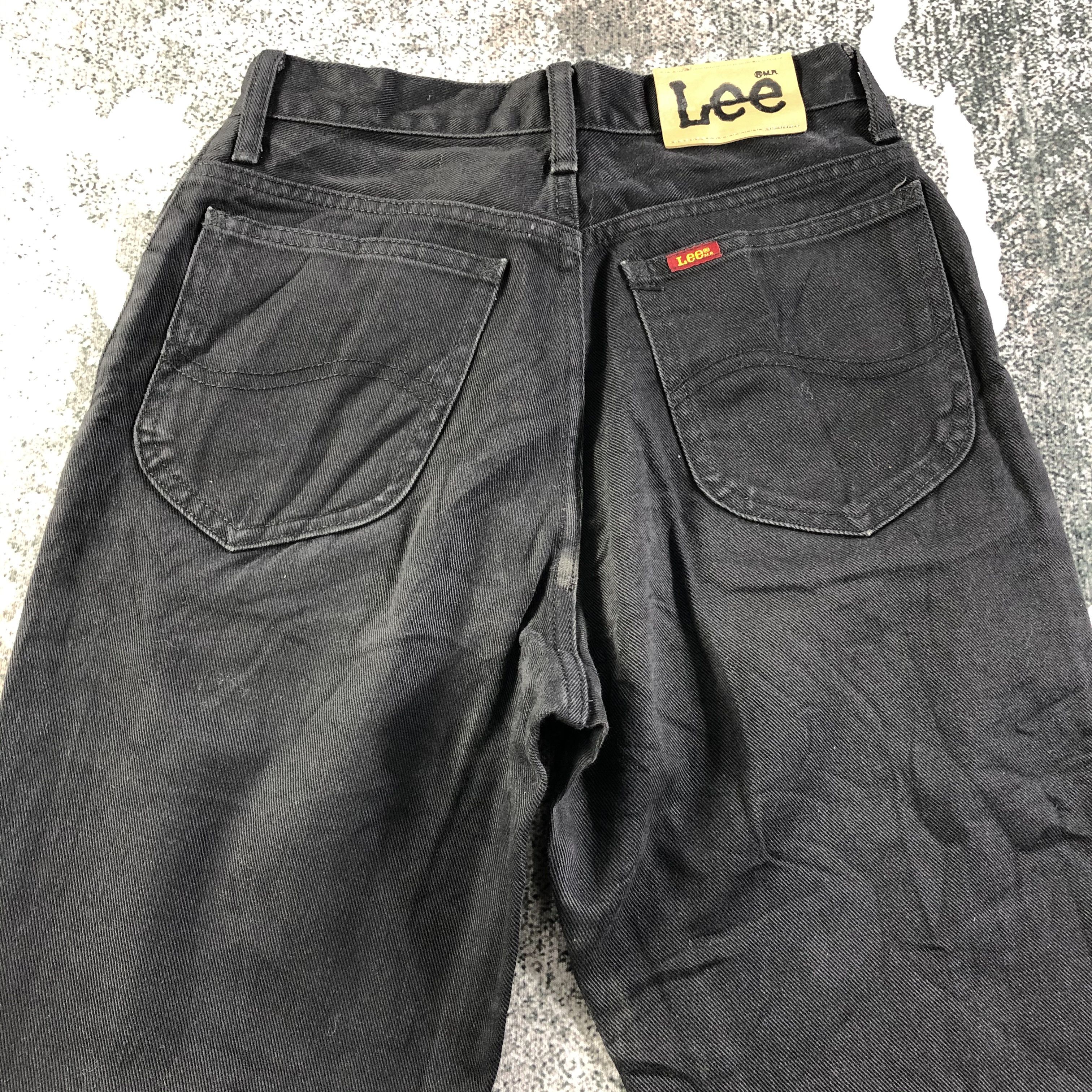 Lee Vintage Lee Riders Jeans High Waist Black Denim KJ1731 Size 25" / US 0 / IT 36 - 4 Thumbnail