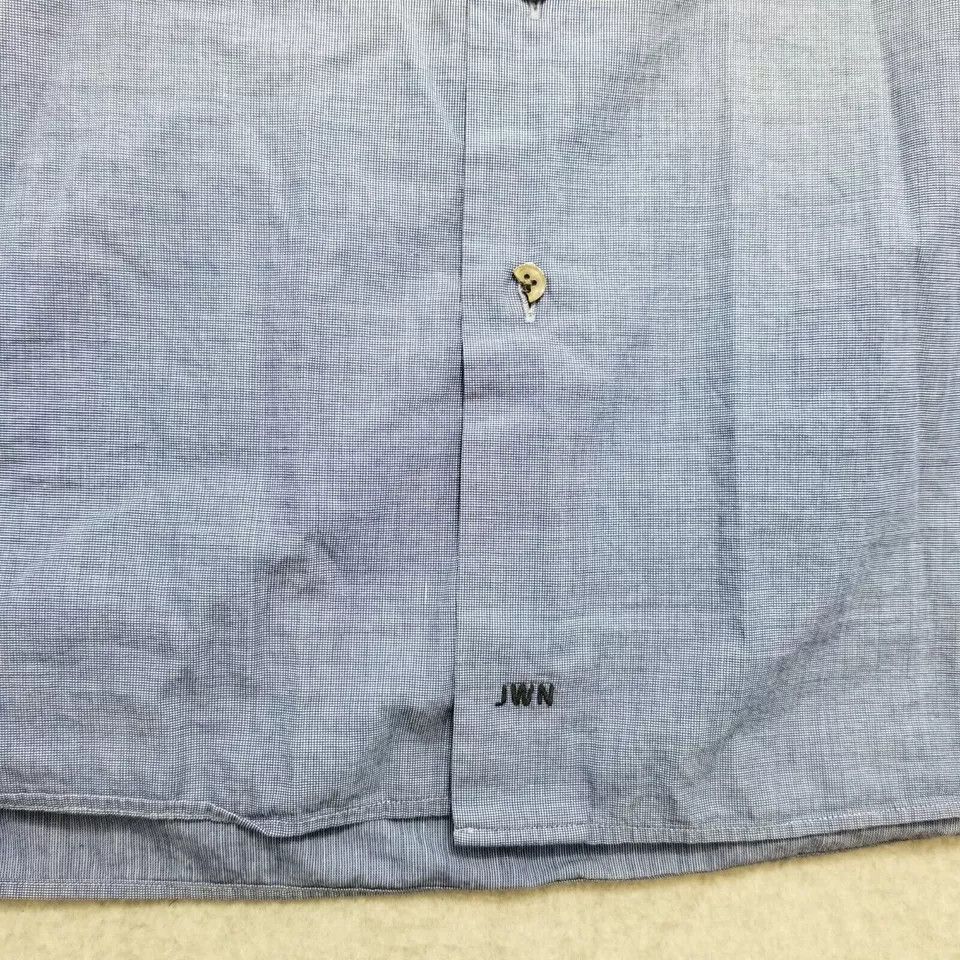 Other John W Nordstrom Shirt Mens 16-32 Blue Casual Button Up Size US S / EU 44-46 / 1 - 14 Thumbnail