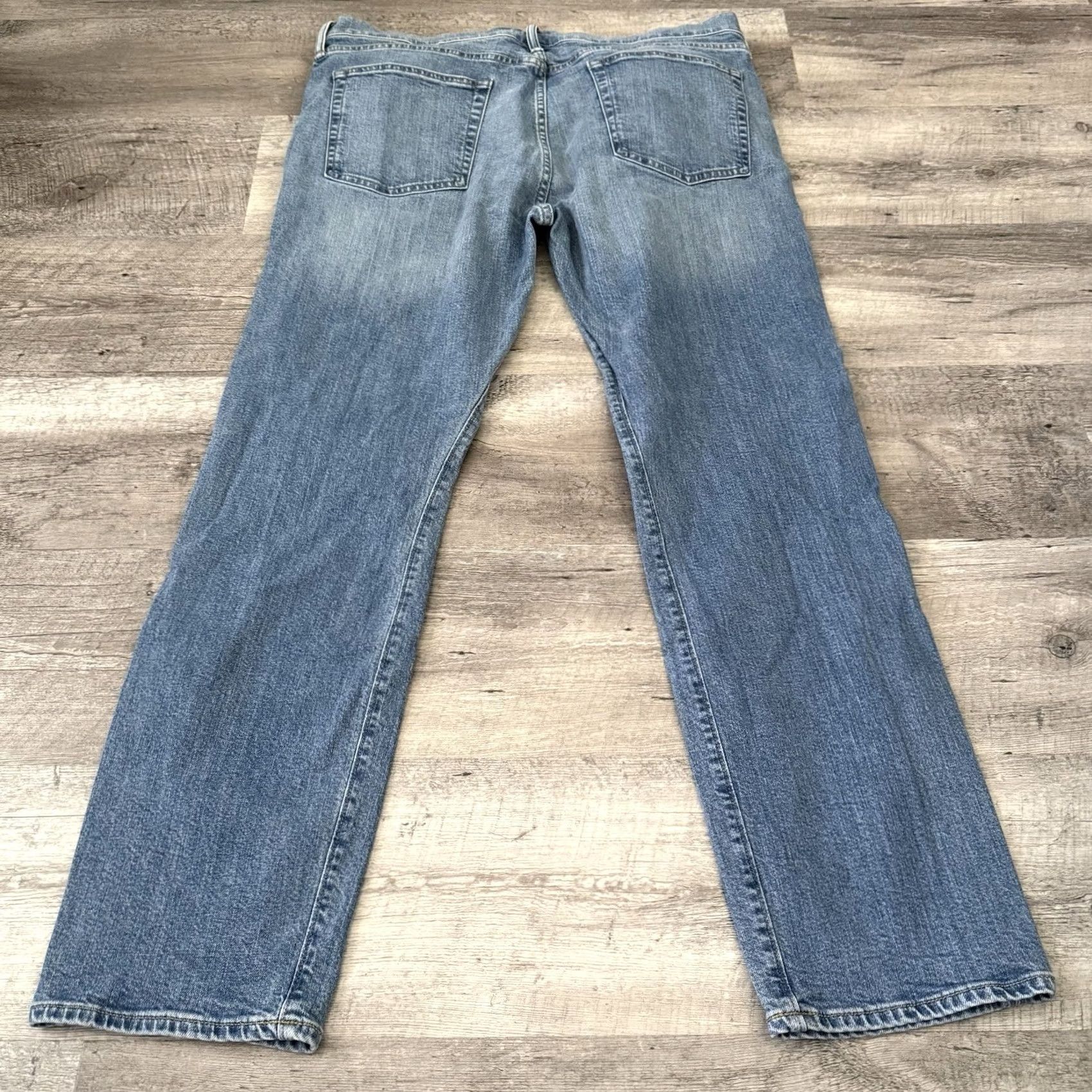 J.Crew J.CREW Jeans Mens 36x30 770 Straight Stretch Blue Denim Size US 36 / EU 52 - 3 Thumbnail