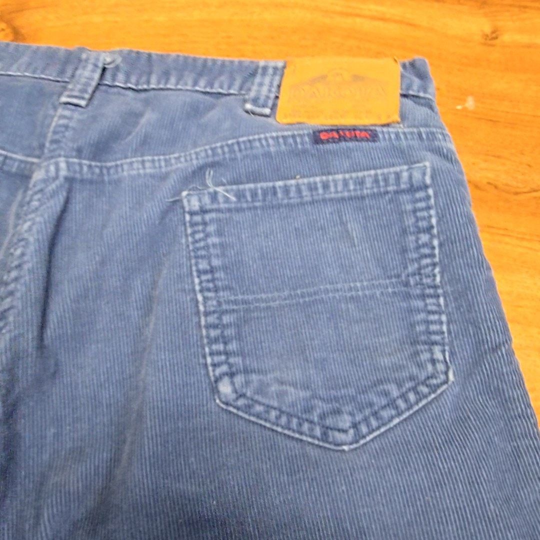 Vintage Vintage Dakota Corduroy Pants Blue Straight Leg W36 70s Size US 36 / EU 52 - 4 Thumbnail