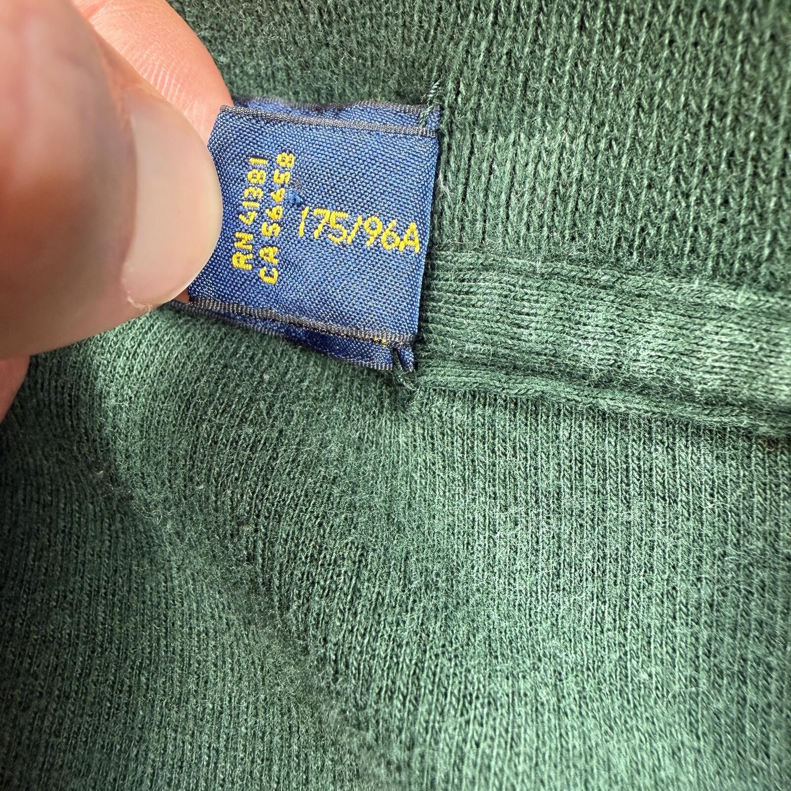 Polo Ralph Lauren Polo Ralph Lauren Green Quarter Zip Pullover Sweatshirt M Size US M / EU 48-50 / 2 - 10 Thumbnail