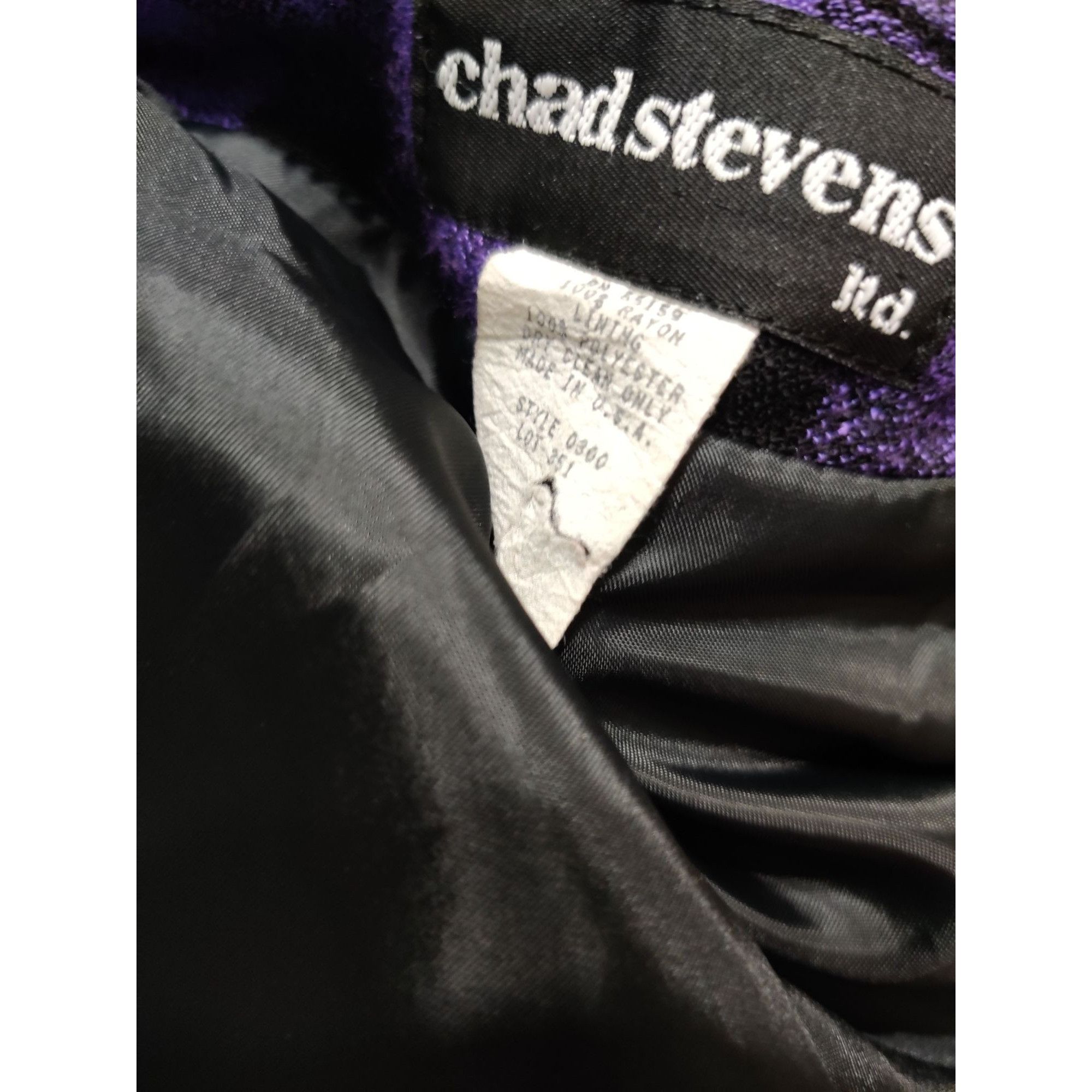 Vintage Vintage Chad Stevens 12 Purple Plaid Double Breasted Power S Size XL / US 12-14 / IT 48-50 - 8 Thumbnail
