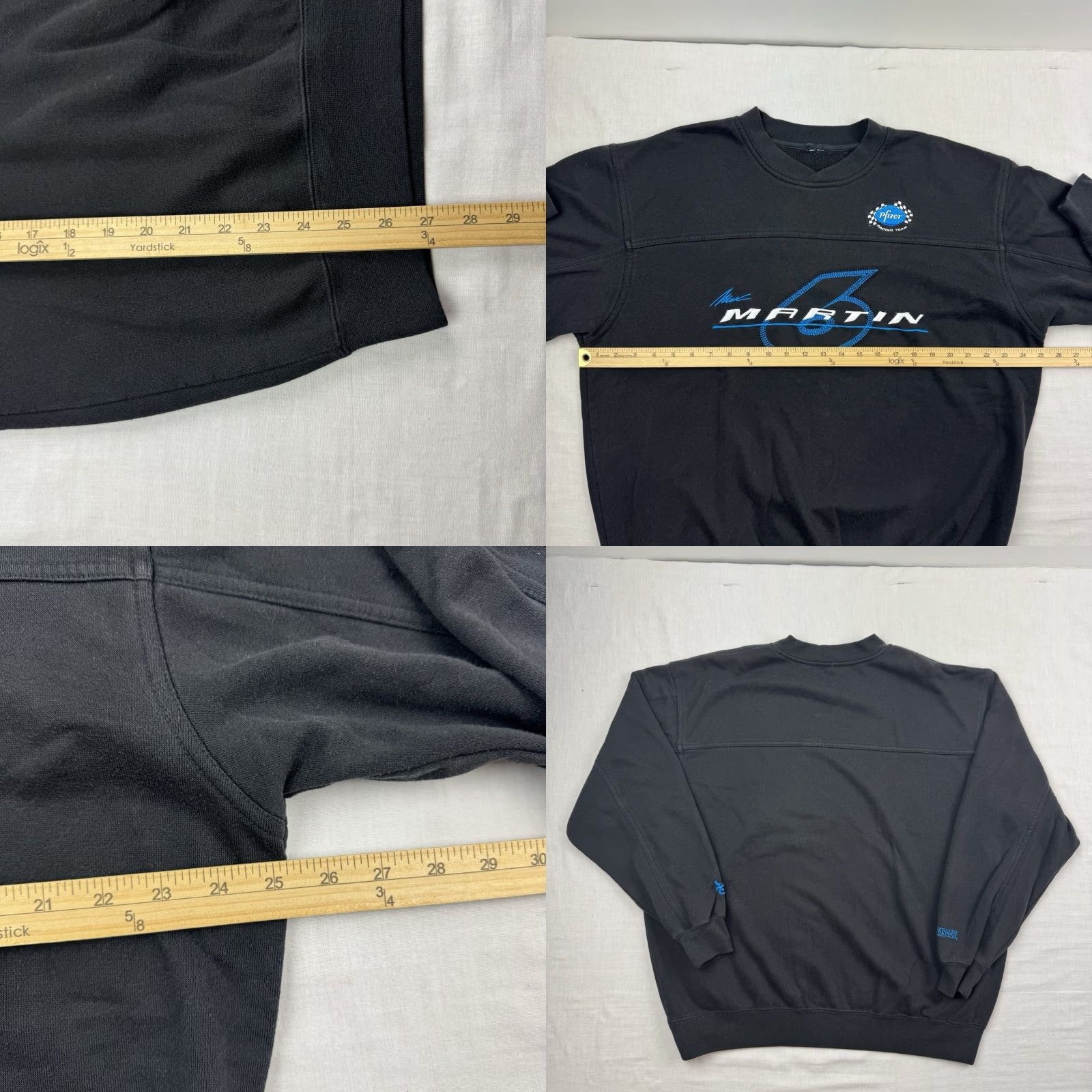Chase Authentics VINTAGE Chase Authentics Sweatshirt Adult Large Black NASCAR Racing Crewneck 90s Mens Size US L / EU 52-54 / 3 - 8 Thumbnail