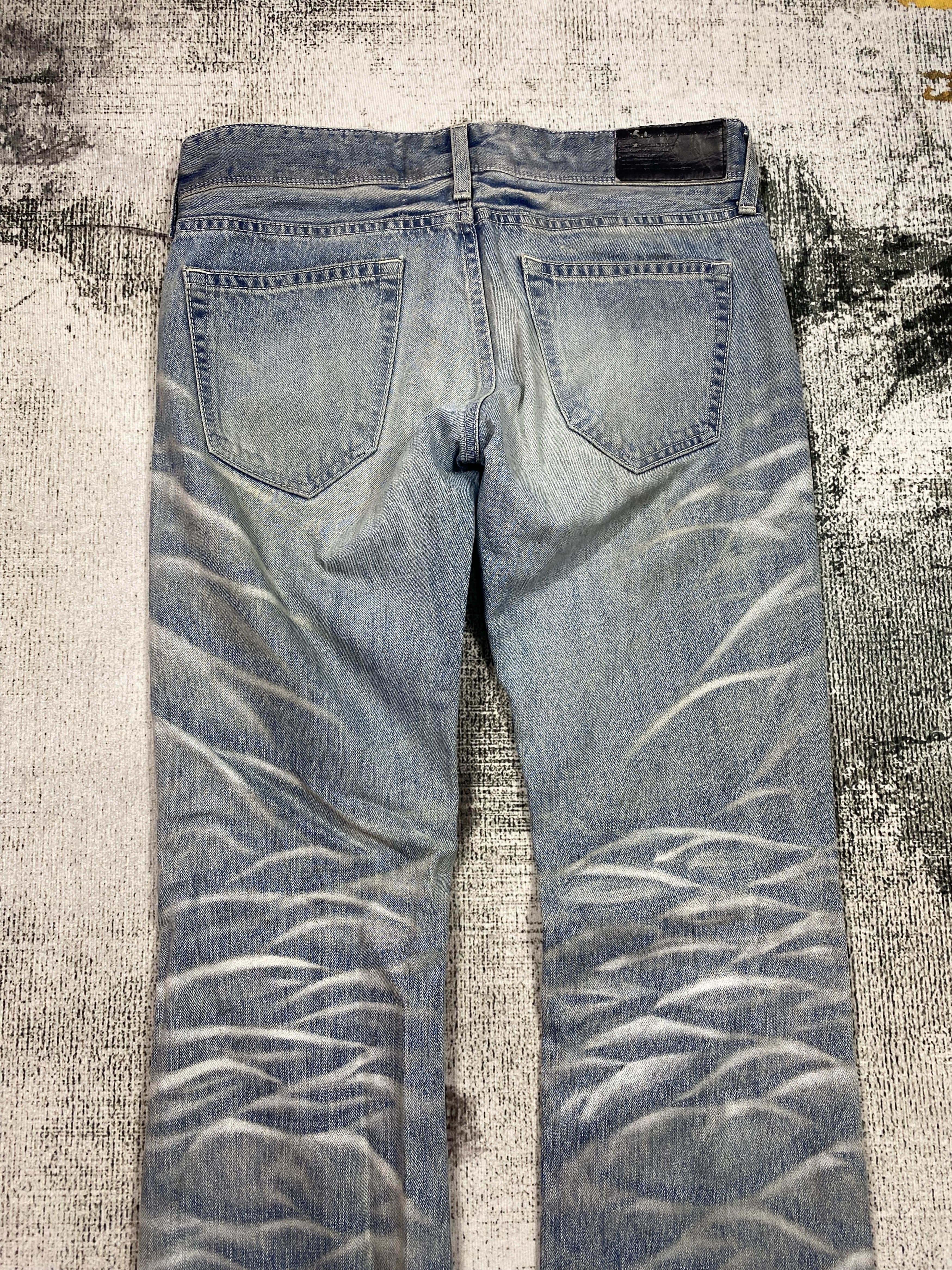 Japanese Brand RARE🔥Japanese Flare Bootcut Honeycomb Faded Low Rise Size US 32 / EU 48 - 13 Thumbnail
