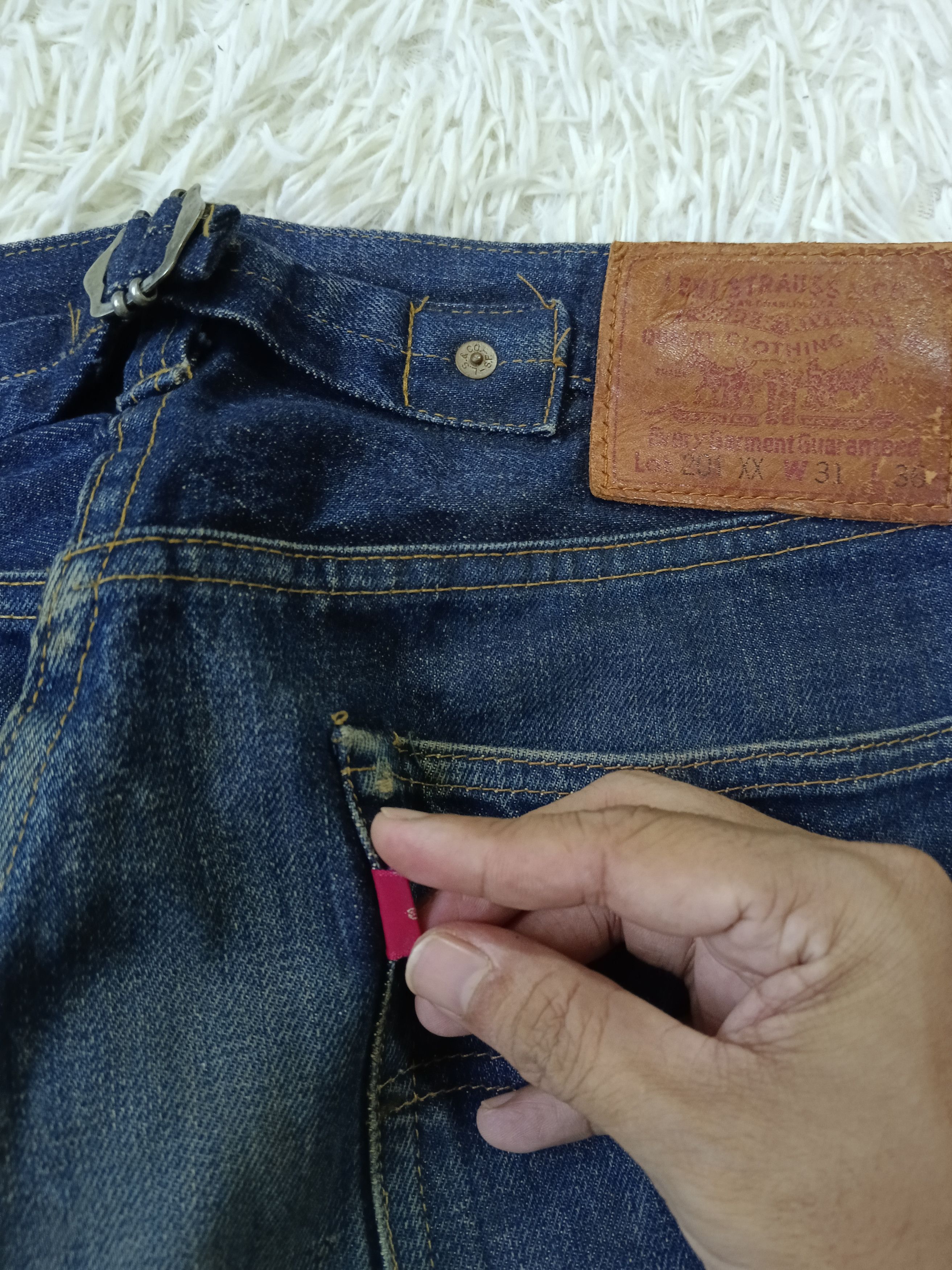 Vintage VINTAGE 90s LEVIS BIG E 201XX REPRO 1937 Size US 29 - 8 Thumbnail