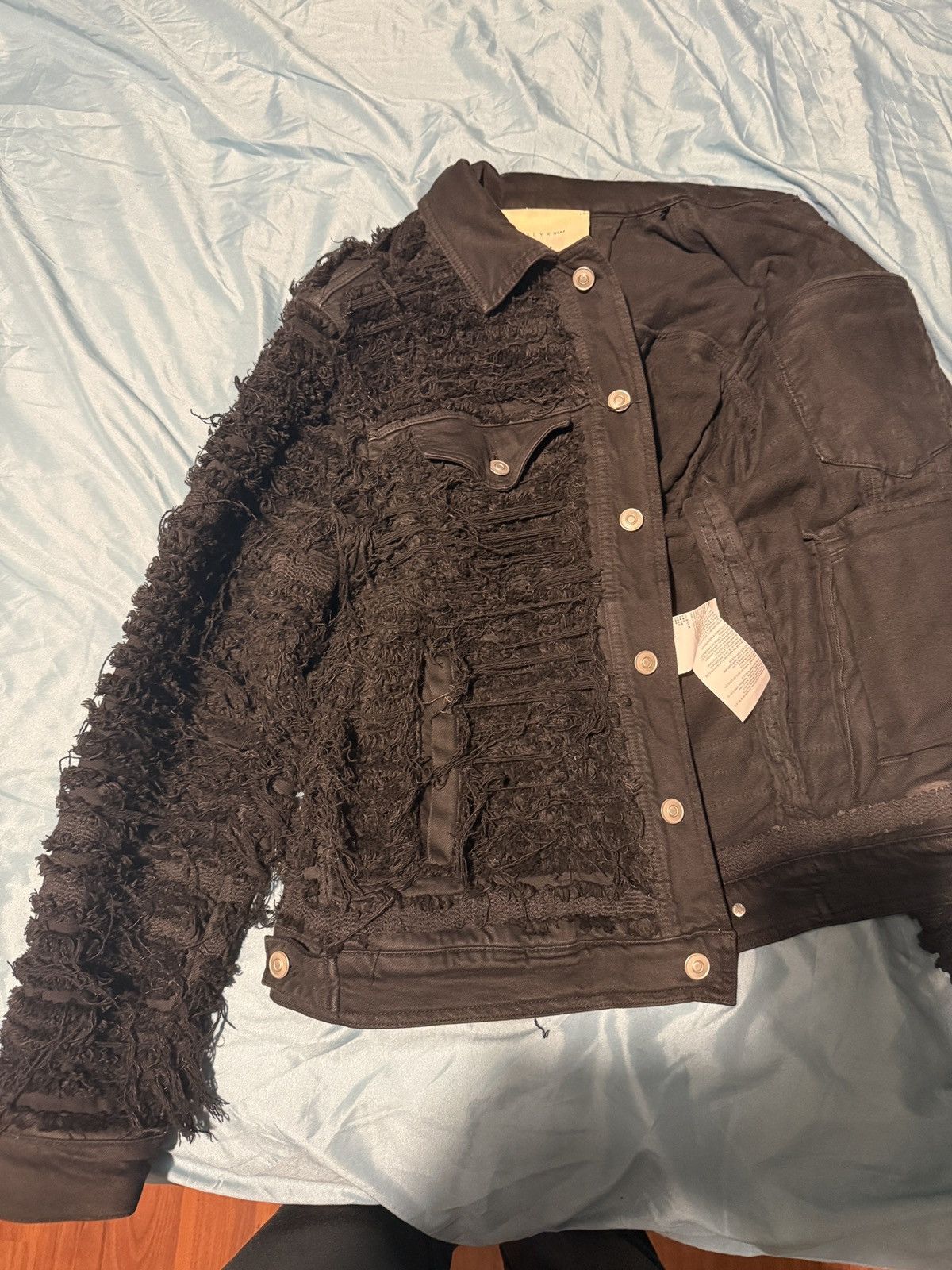 1017 ALYX 9SM × Blackmeans 1017 ALYX 9SM frayed denim jacket Size US S / EU 44-46 / 1 - 8 Thumbnail