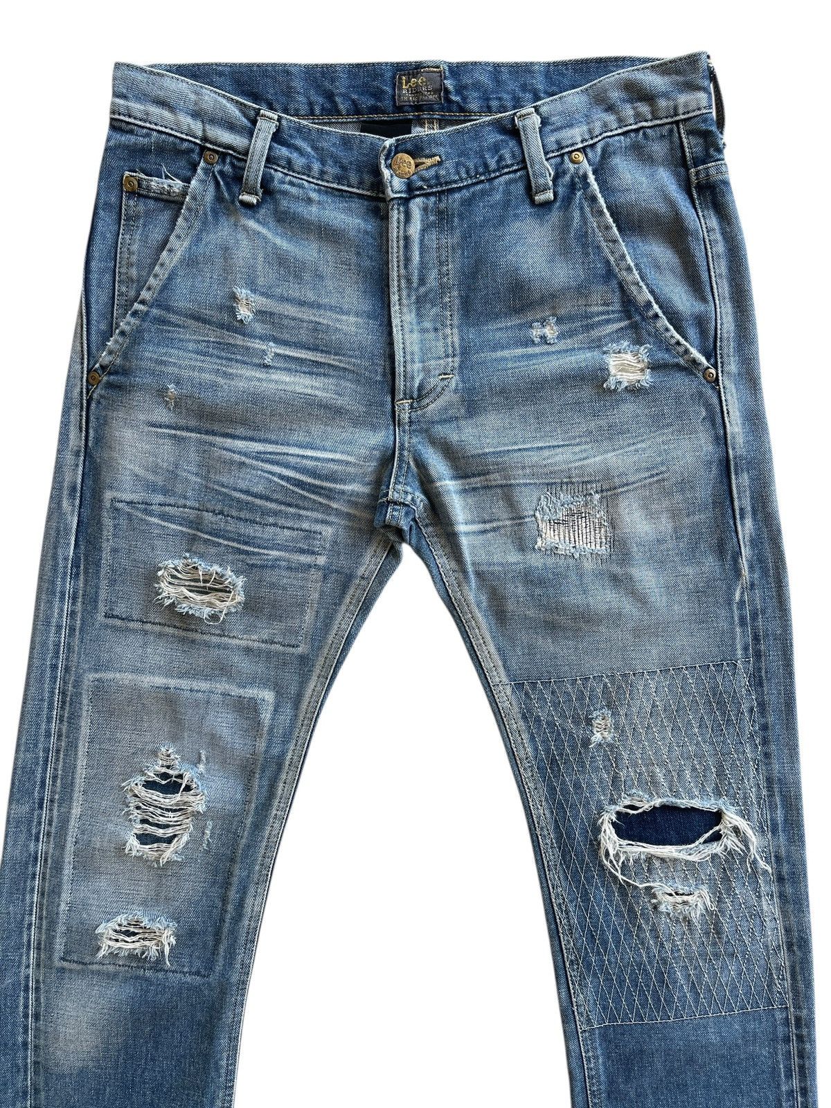 Lee LEE x AKM Patchwork Distressed Denim Size US 32 / EU 48 - 5 Thumbnail