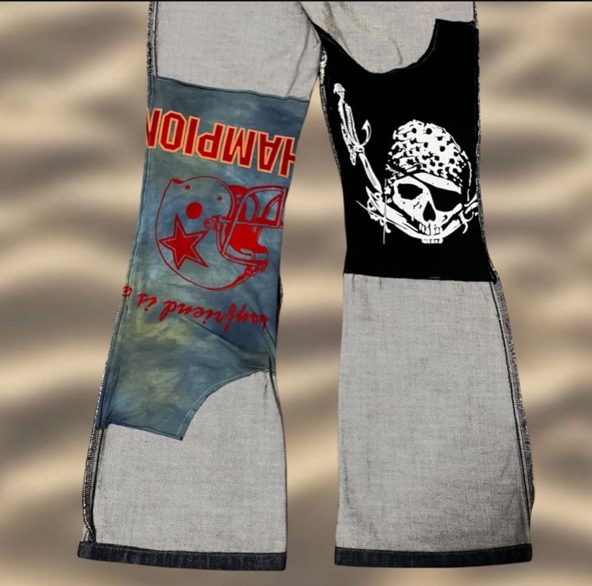 Dolce & Gabbana 2000s Dolce & Gabbana Patchwork Denim Size US 29 - 9 Thumbnail