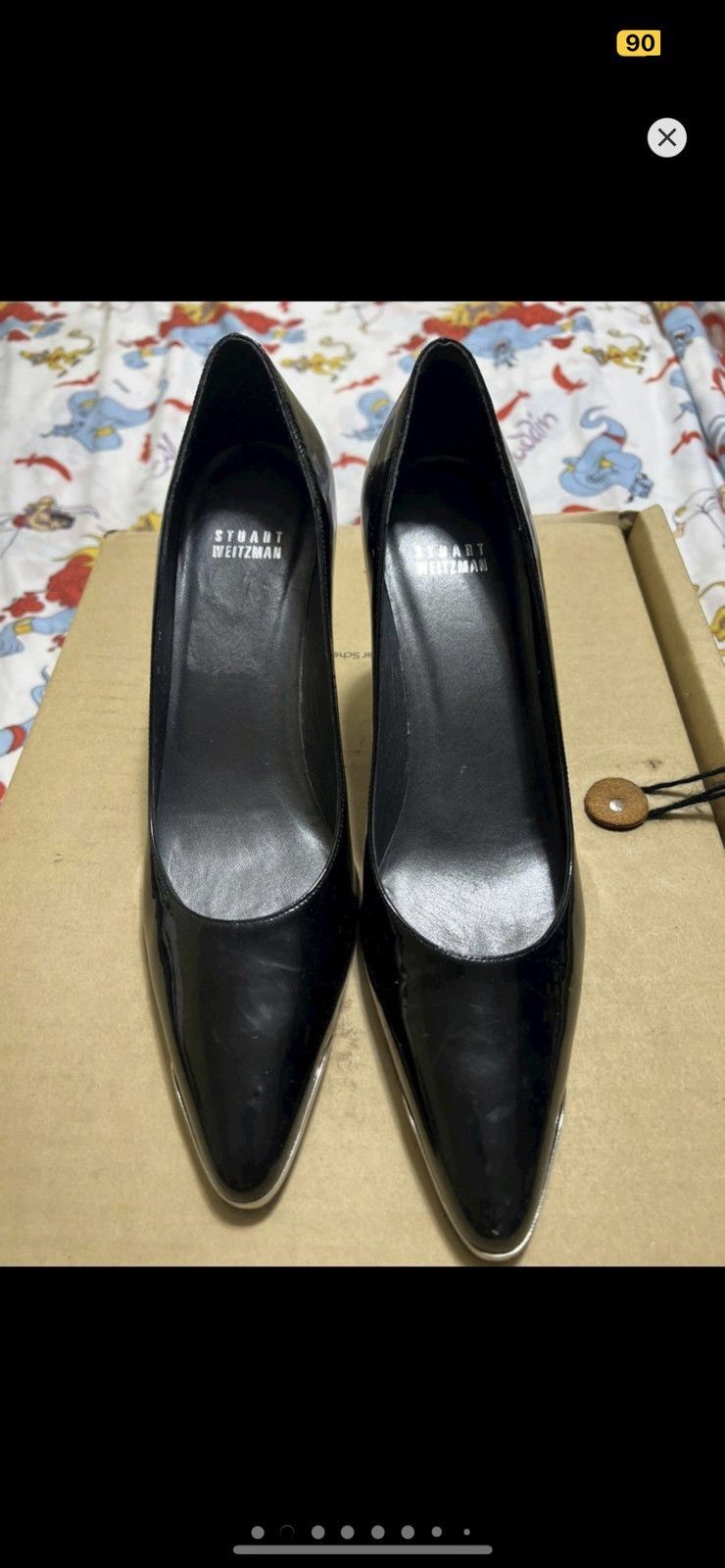 Stuart Weitzman ***FINAL DROP***RARE PATENT LEATHER STUART WEITZMAN HEEL 8 Size US 8 / IT 38 - 2 Thumbnail