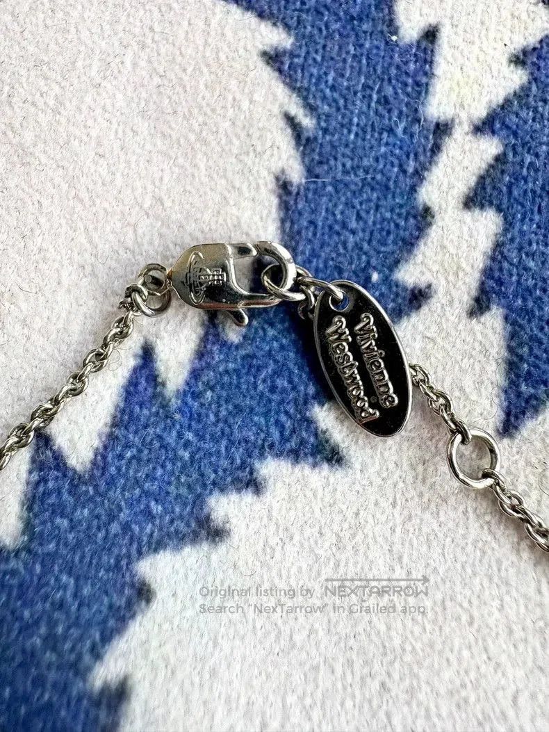 Vivienne Westwood Vivienne Westwood Silver Crystal Saturn Necklace. Size ONE SIZE - 3 Thumbnail