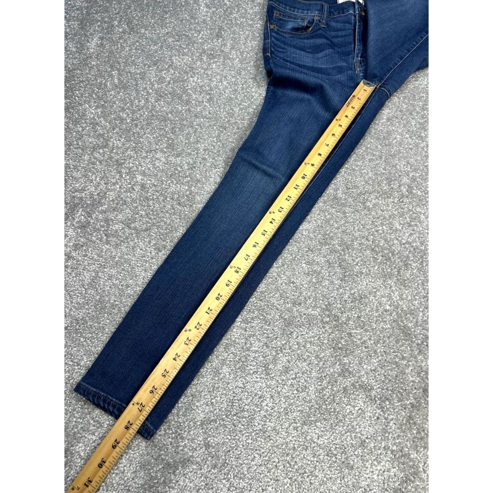 Madewell Madewell Roadtripper Jeans Womens 28 Blue Denim Logo Mid Rise Skinny Leg 28x28 Size 28" / US 6 / IT 42 - 3 Thumbnail