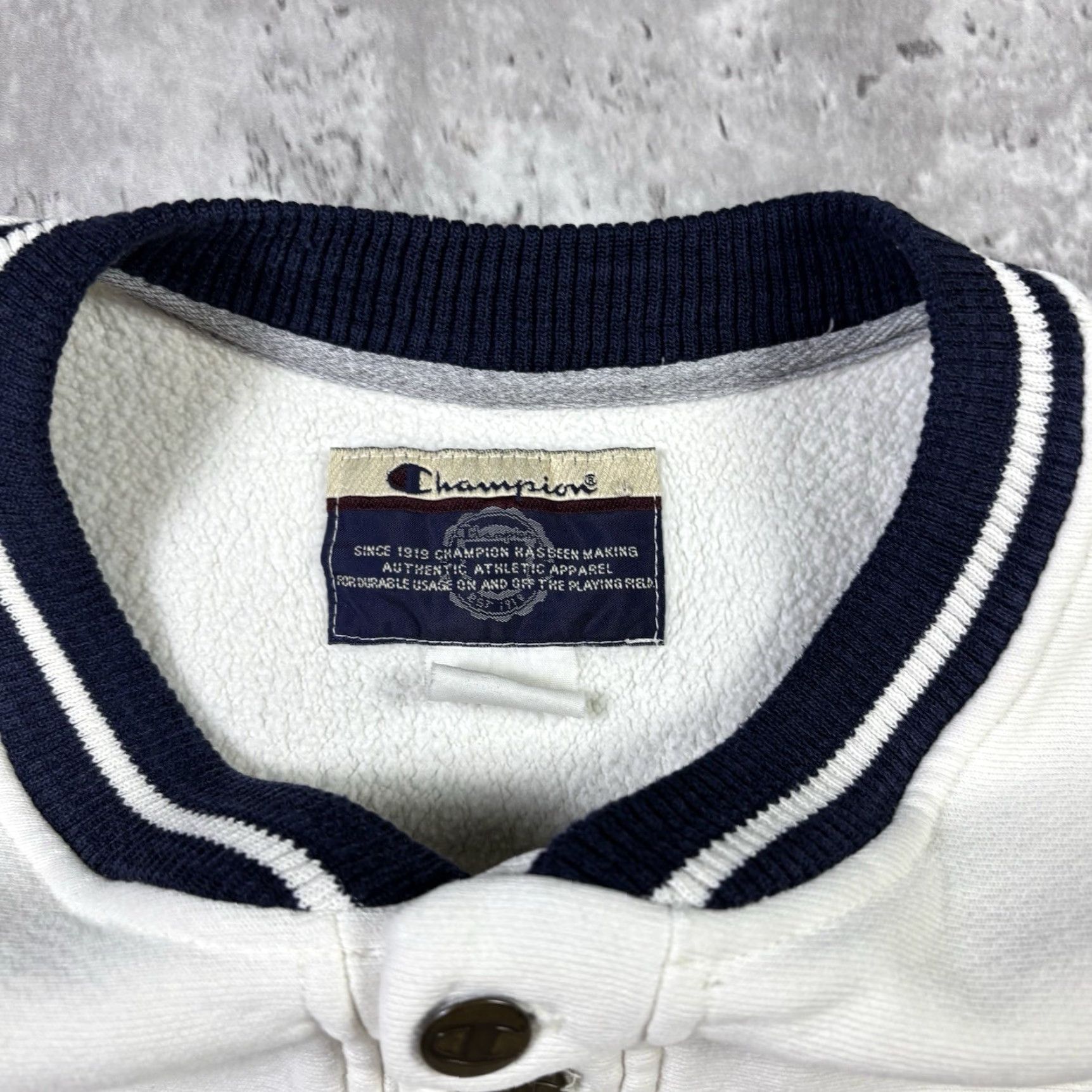 Champion VINTAGE Champion Reverse Weave Sweatshirt White Pullover XL Men 90s USA Size US XL / EU 56 / 4 - 5 Thumbnail