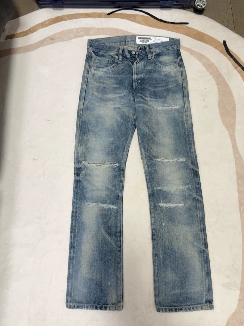 Neighborhood NEIGHBORHOOD Distressed Denim Jeans Size US 30 / EU 46 - 1 Thumbnail