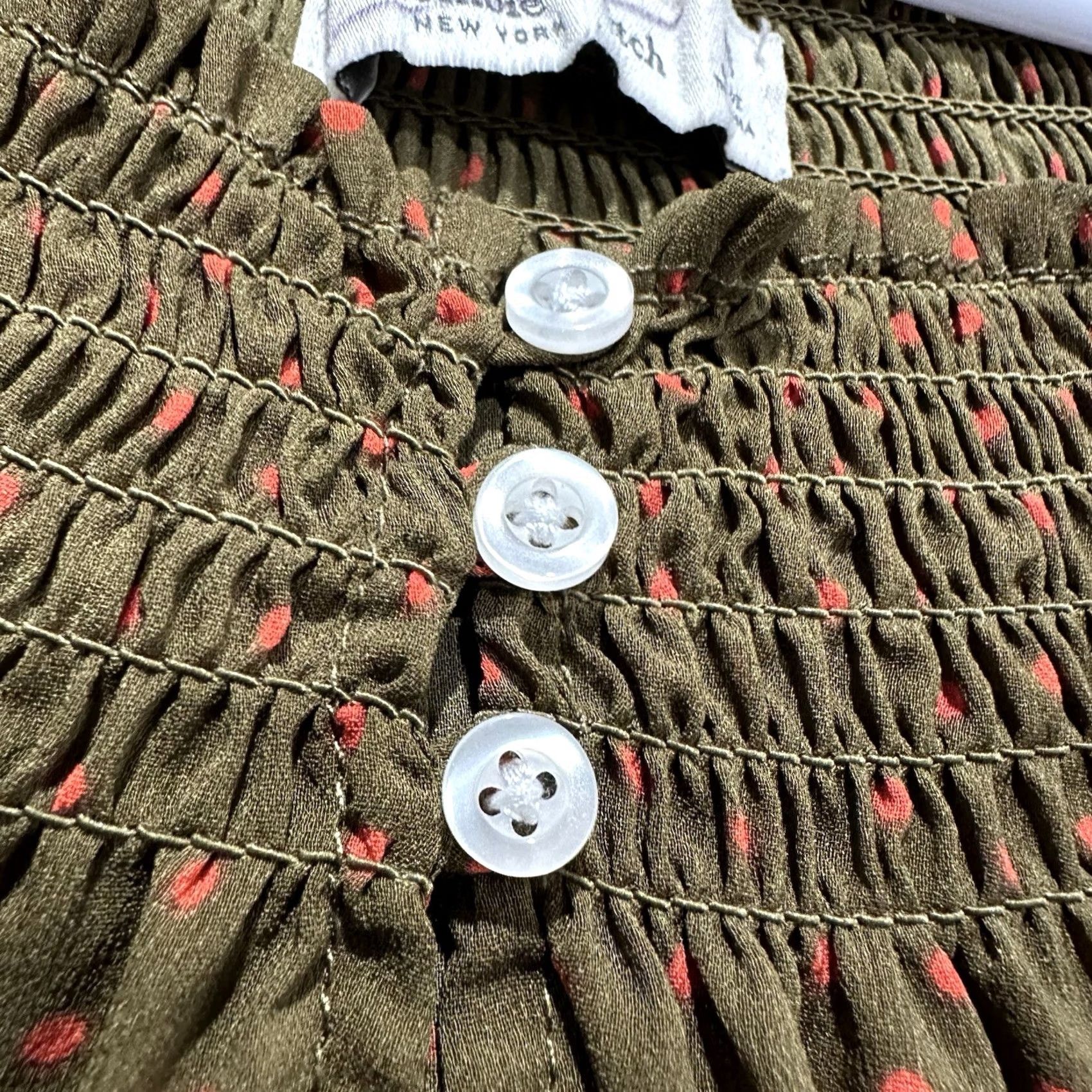 Abercrombie & Fitch Abercrombie & Fitch Blouse Womens M Polka Dot Off Shoulder Long Sleeve Casual EUC Event 90s? Size M / US 6-8 / IT 42-44 - 4 Thumbnail