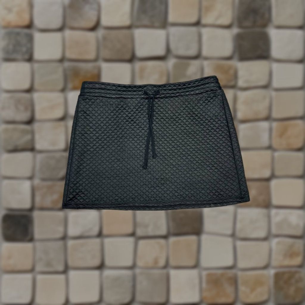 Fabletics Fabletics Skirt Womens XL Black Drawstring Pockets Mini Short Beac h Walking Casual Travel Size 40" / US 18 - 1 Thumbnail