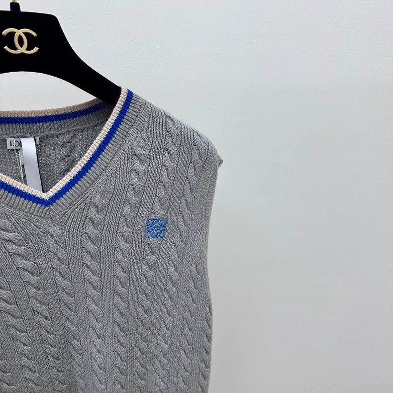 Loewe LOEWE Flaxen knit vest Size L / US 10 / IT 46 - 3 Thumbnail