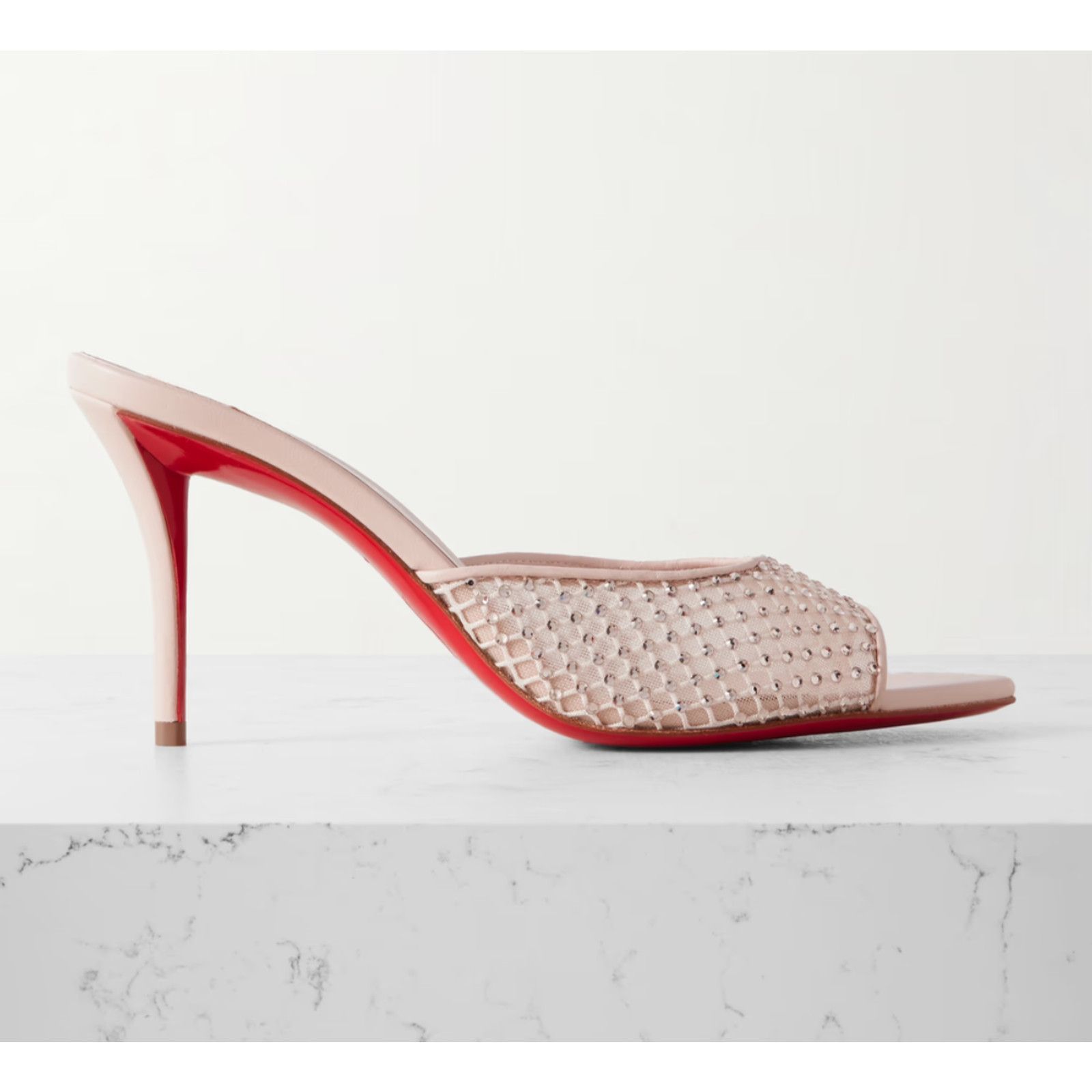Christian Louboutin Christian Louboutin Apostropha Mule Mesh Strass 80 Size US 8 / IT 38 - 7 Thumbnail