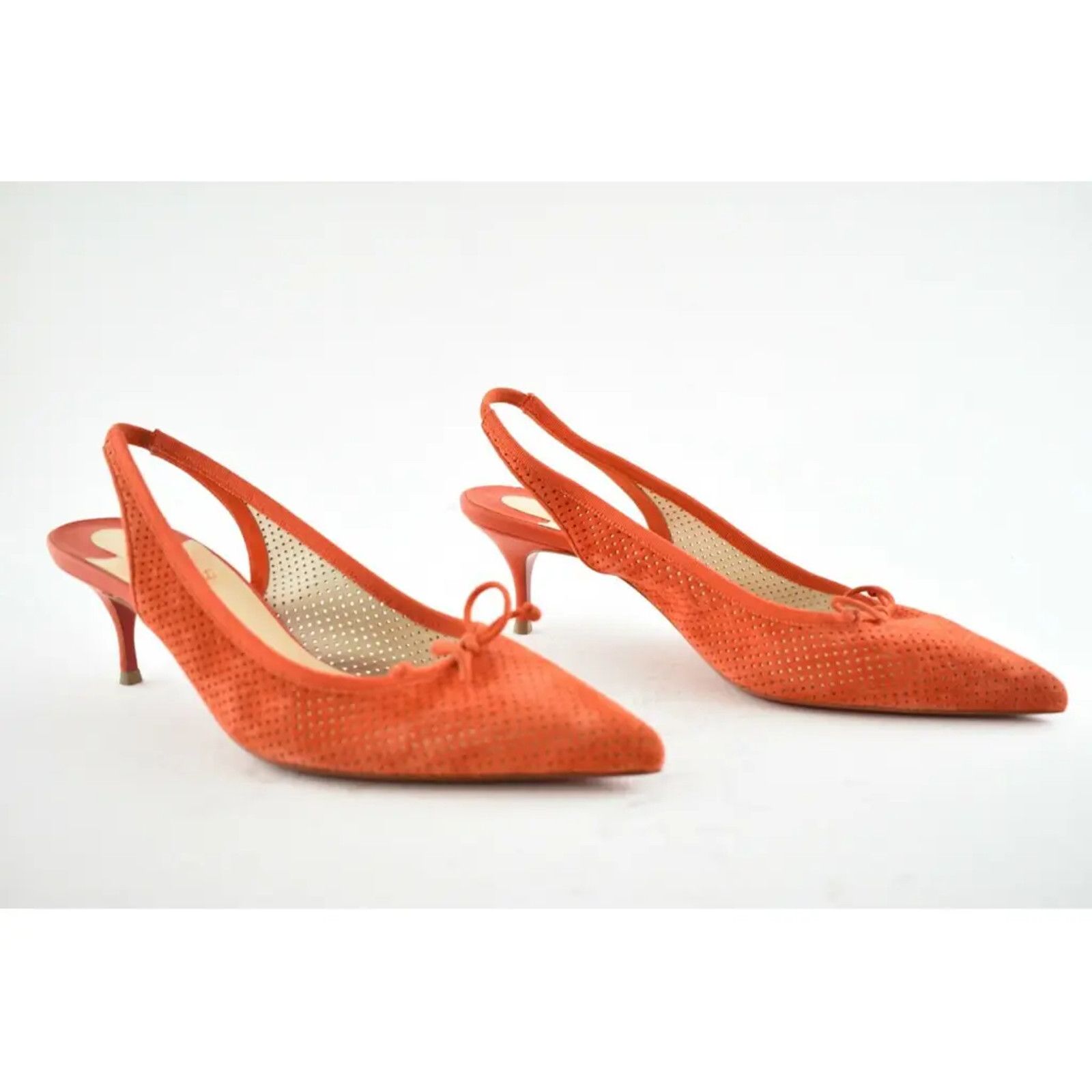 Christian Louboutin Christian Louboutin Hall Sling Pump 55 VIF Red Orange Size US 8 / IT 38 - 4 Thumbnail