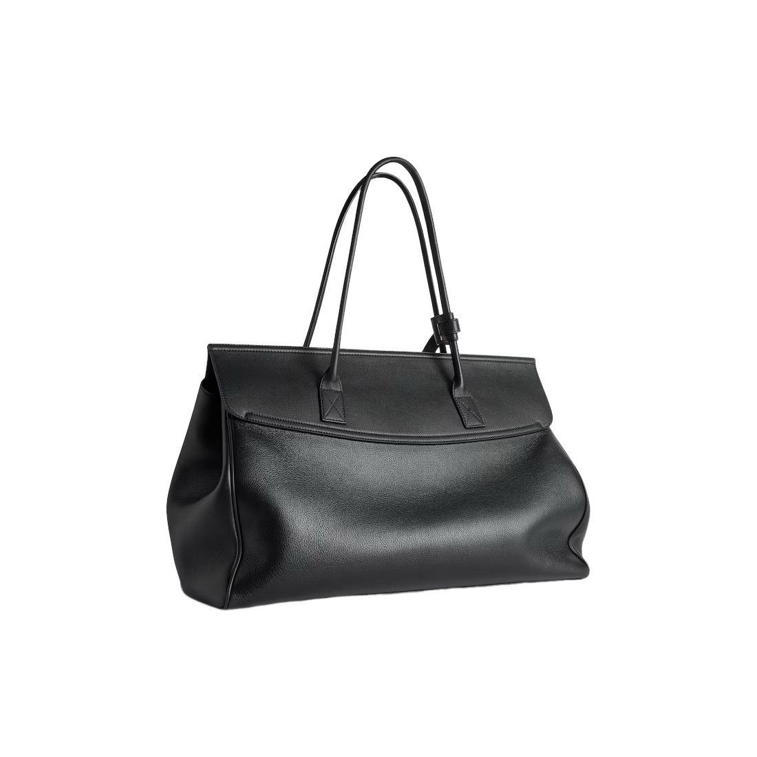 BALENCIAGA Bel Air Carrie $4790 Black Leather Carry All Bag