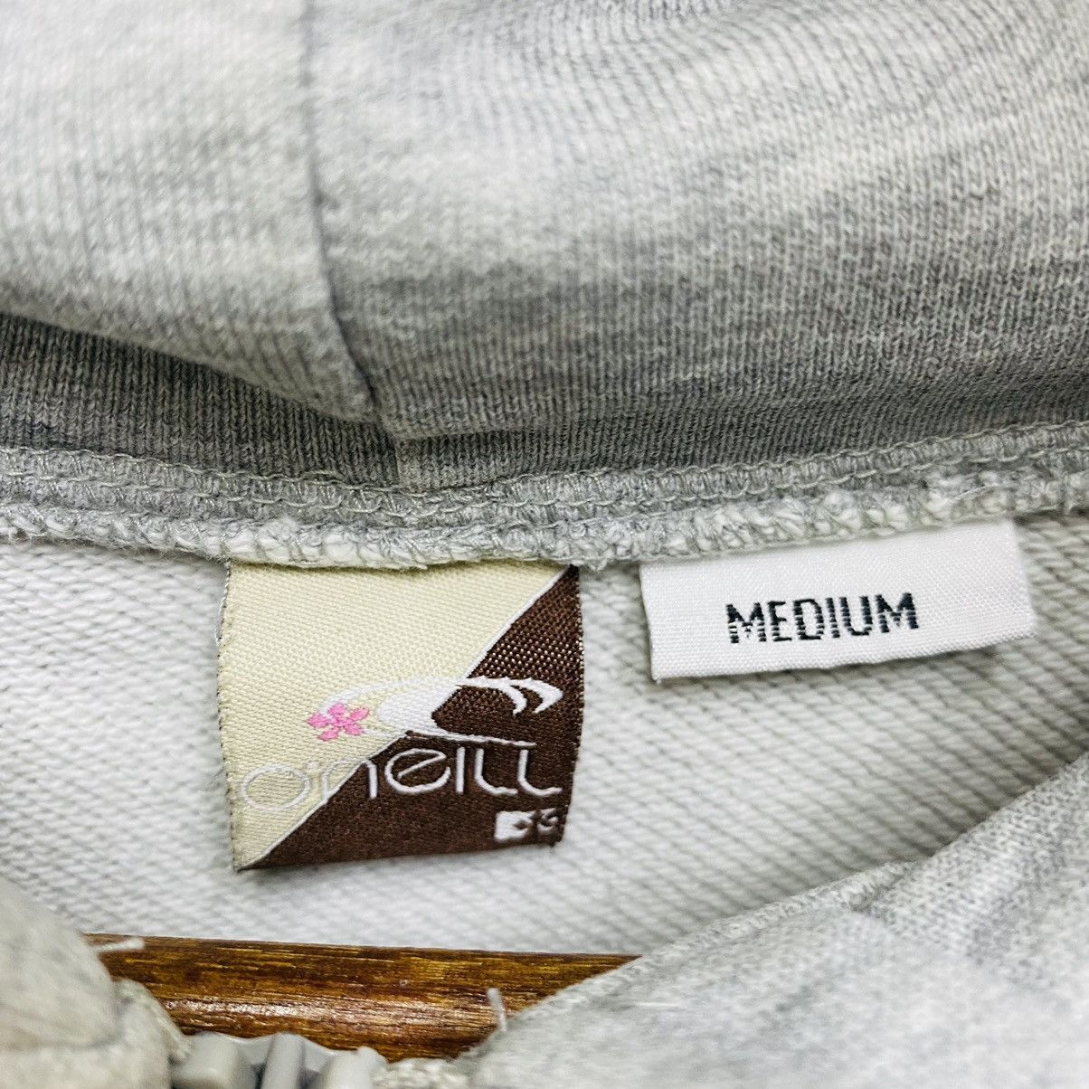 O'Neill Vintage Oneill Surfwear Hoodie Zip Up Distressed Medium Grey Size US M / EU 48-50 / 2 - 8 Thumbnail