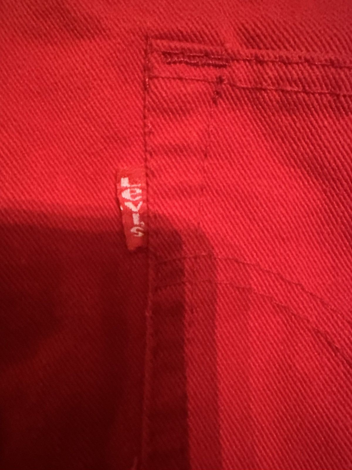 Levi's Levi’s 501 Red Denim Made in USA Late 80s / Early 90sW31 L36 Size US 31 - 3 Thumbnail