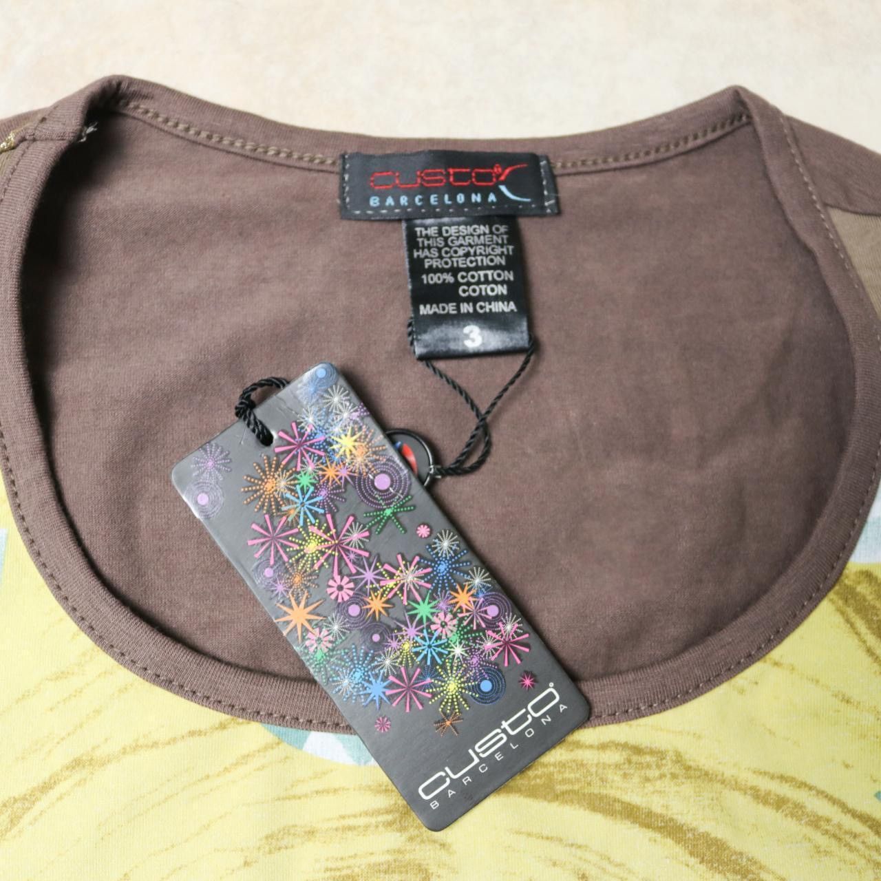 00s NWT Custo Barcelona girl & diamond L/S Tee