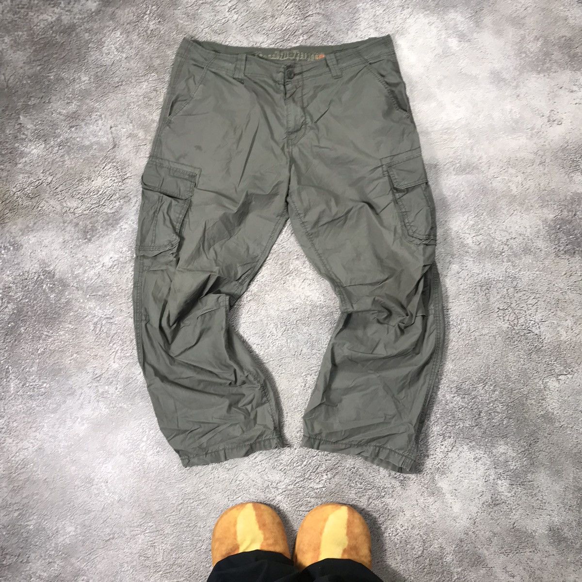 Vintage Vintage 90s Baggy Cargo Pants Parachute Flared Streetwear 30 Size 30" / US 8 / IT 44 - 2 Thumbnail