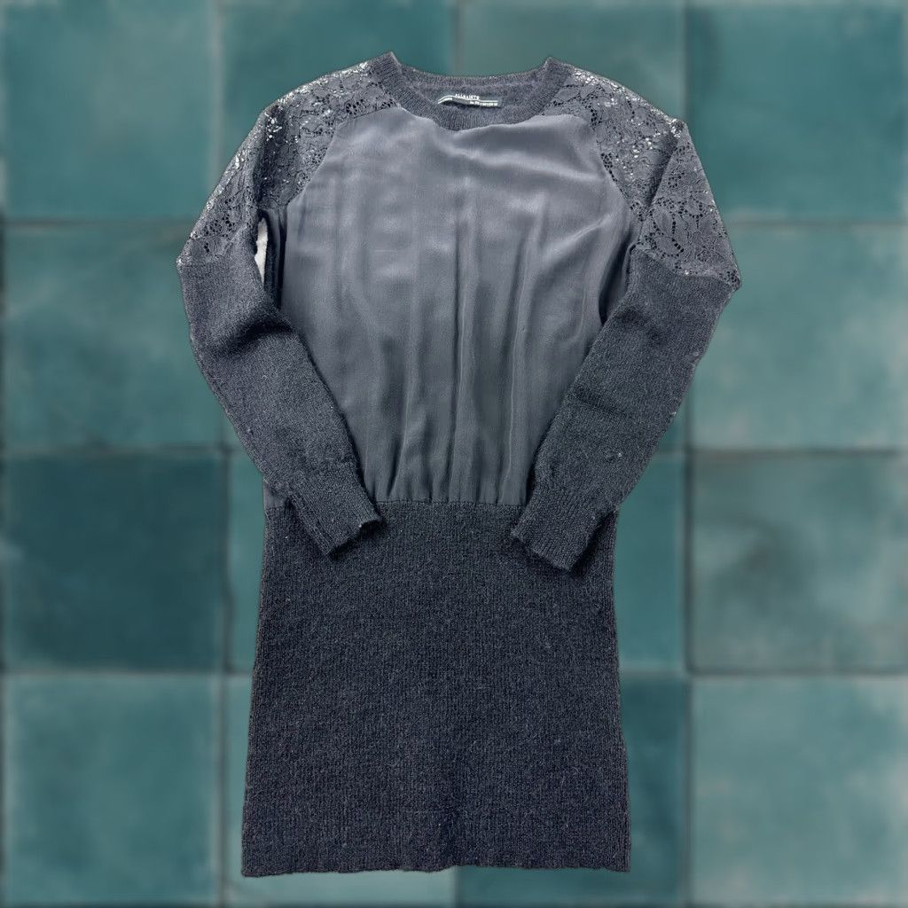 Allsaints Allsaints Taya Sweater Dress Women’s 0 Black Lace Mohair Wool Silk Size XS / US 0-2 / IT 36-38 - 1 Thumbnail
