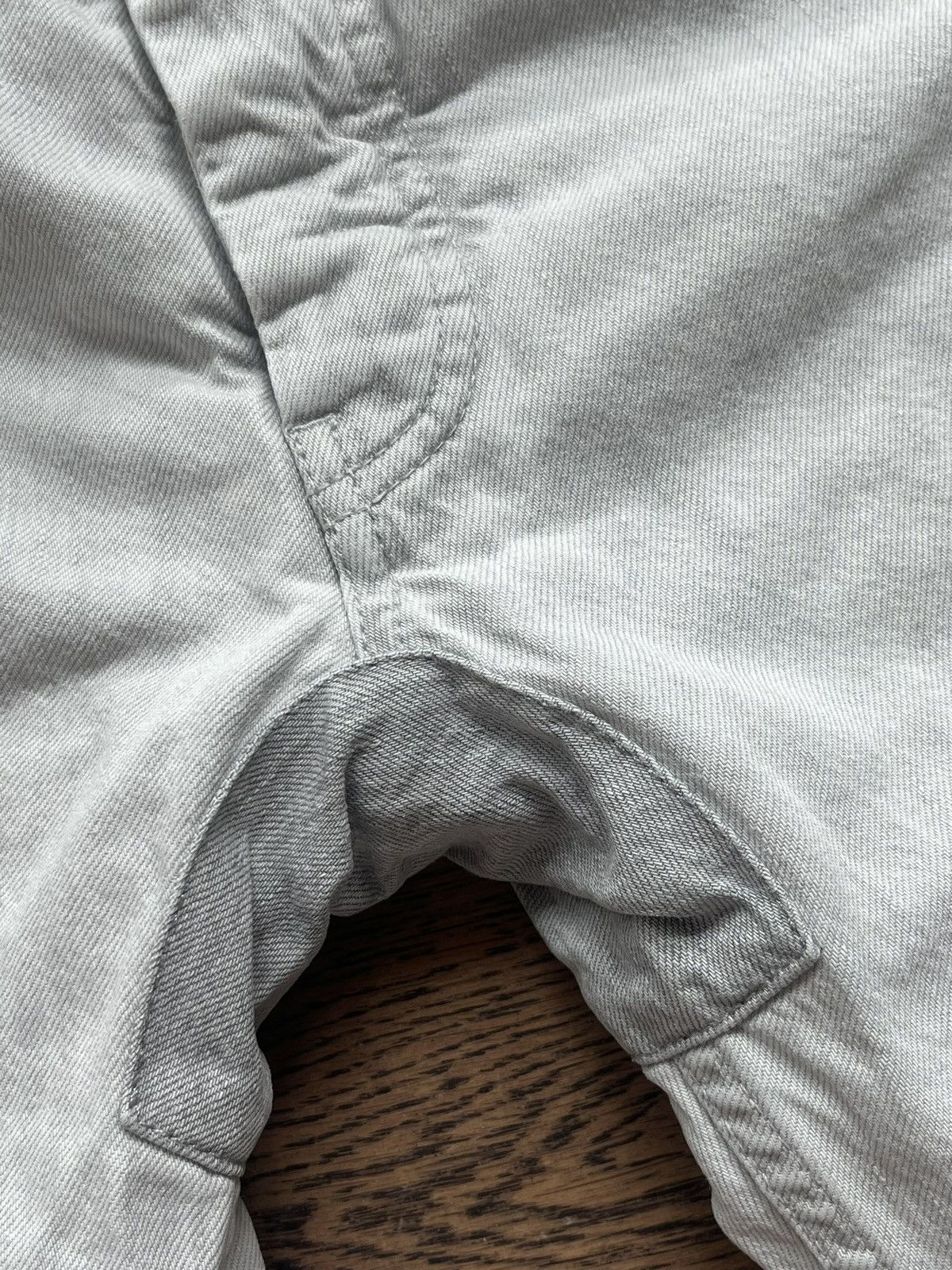 Maison Margiela Early Martin Margiela Line 10 Off White Denim Patched Jeans Size US 32 / EU 48 - 6 Thumbnail