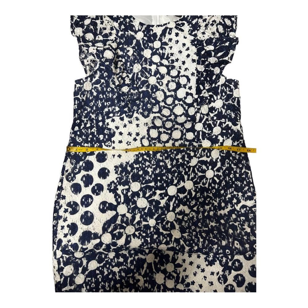 Designer Trina Turk l Energy Ruffle Sleeve Sheath Dress Small Size M / US 6-8 / IT 42-44 - 6 Thumbnail