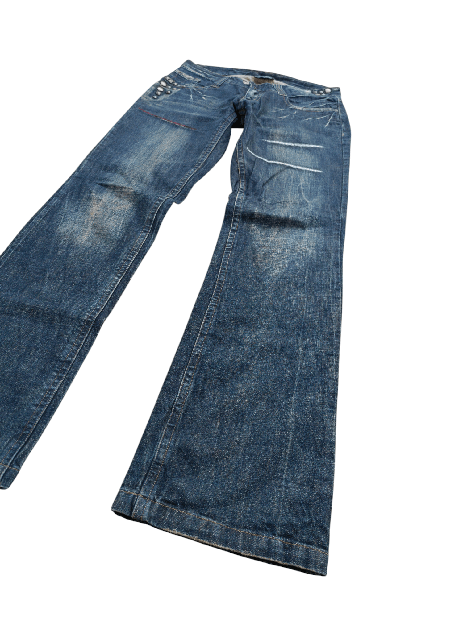 Japanese Brand FLARED💥JAPANESE BRAND LAV CLAW MARK STUD DENIM Size US 32 / EU 48 - 2 Thumbnail