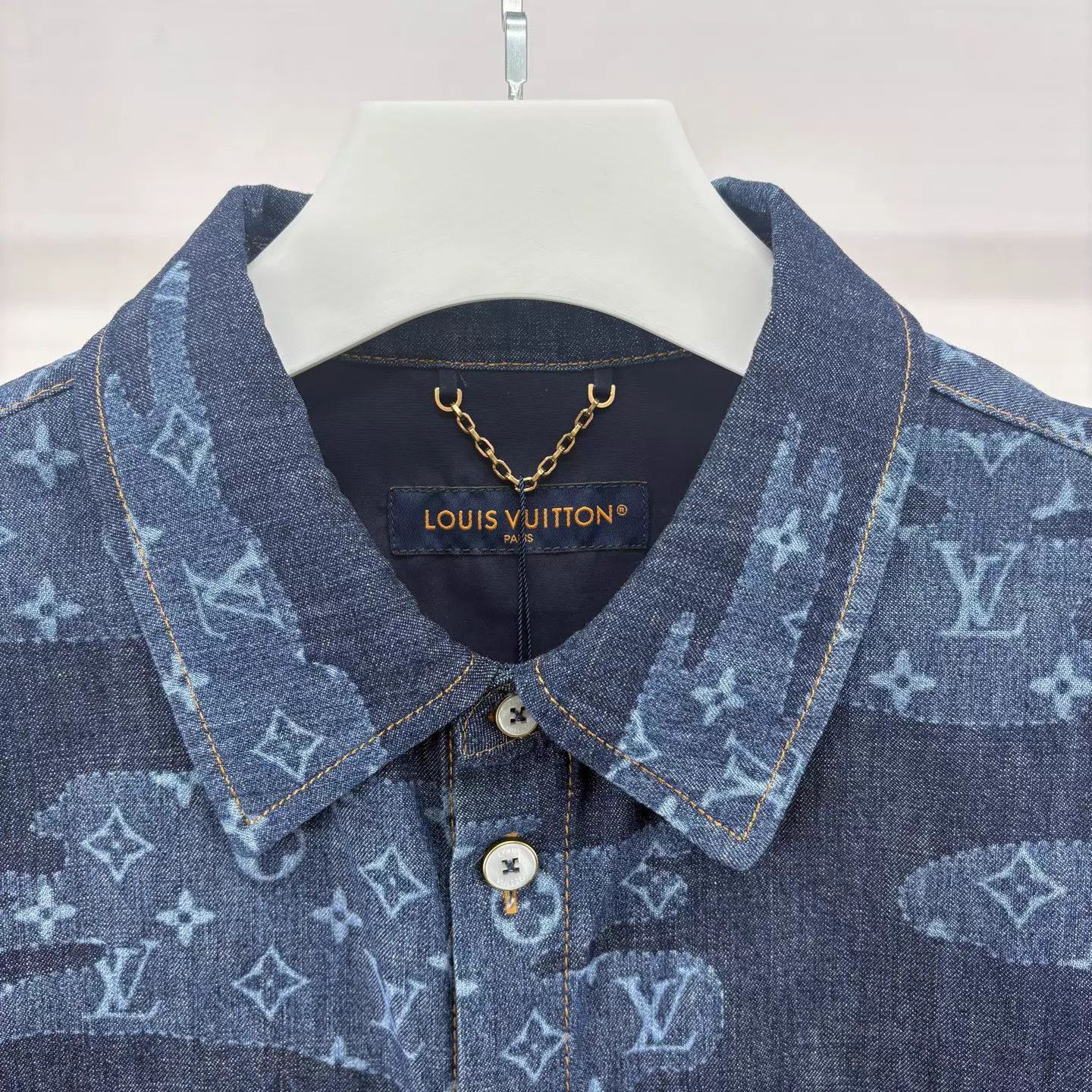 Louis Vuitton LV 25FW Cloud Print Short Sleeve Shirt L Size US L / EU 52-54 / 3 - 3 Thumbnail