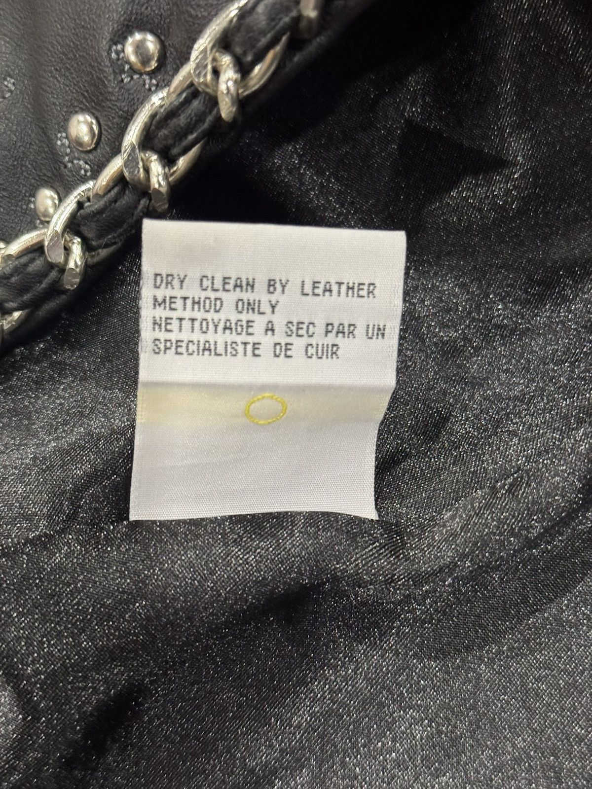 Guillaume Embroidered Leather Jacket Chain Trim Studded