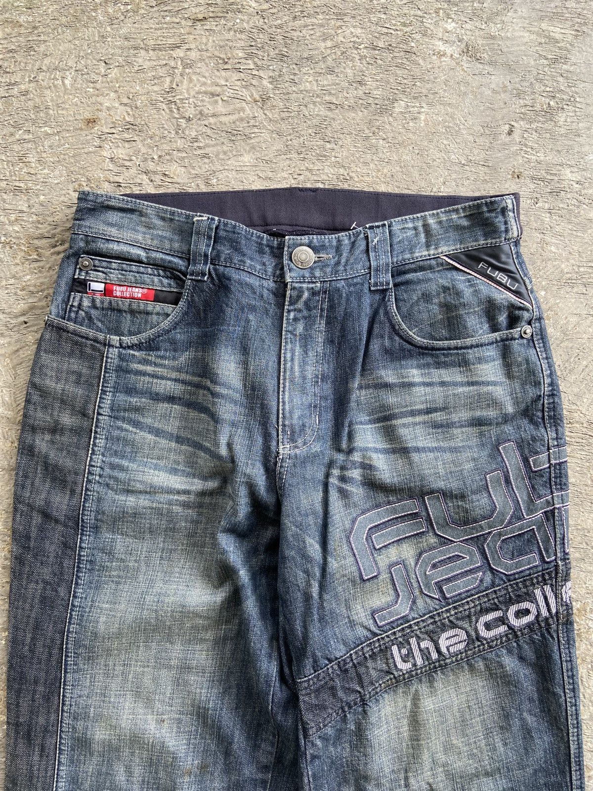 Fubu 1990s FUBU Collection - Hip Hop Ice Cube Style Denim Pants Size US 36 / EU 52 - 3 Thumbnail