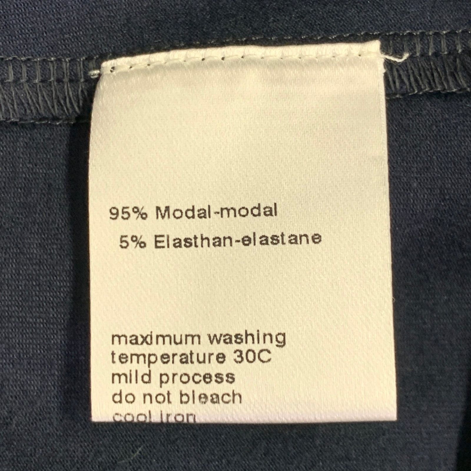 Akris Size 14 Navy Modal Blend Collarless 1/4 Zip Pullover Size XL / US 12-14 / IT 48-50 - 7 Thumbnail