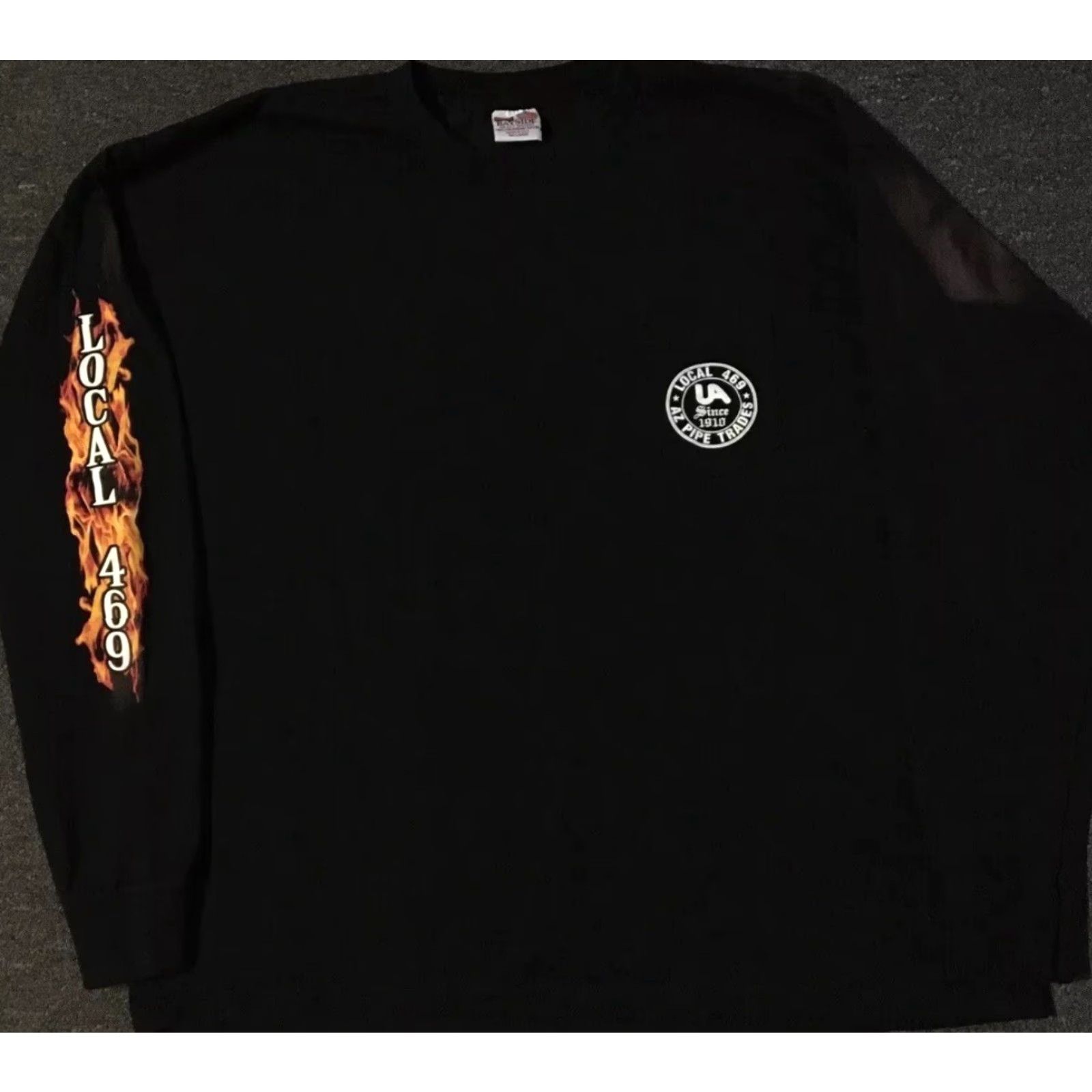 Vintage VINTAGE Local 469 Faded Flame Shirt 3XL Black 3XL Mens T-Shirt Punk Grunge Skate Harley California USA 80s 90s Trucker Biker Fire Size US XXL / EU 58 / 5 - 2 Thumbnail