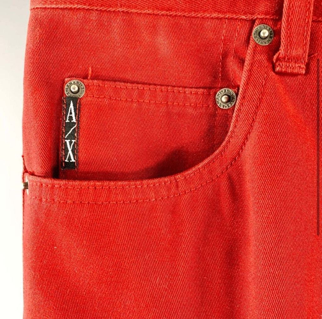 Armani Exchange Men's Armani Exchange Red Jeans Size 29R Size US 29 - 6 Thumbnail