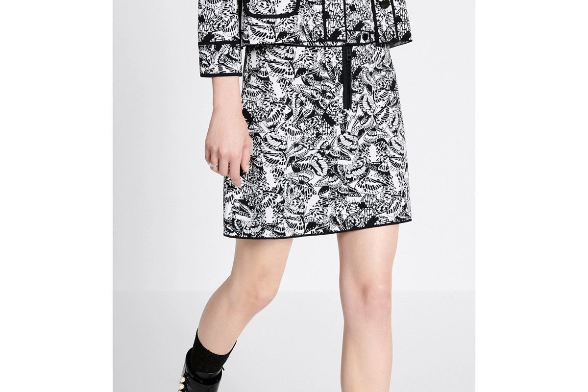 Dior o1bcso1str0225 Mini Skirt in Black/White Size 26" / US 2 / IT 38 - 4 Thumbnail