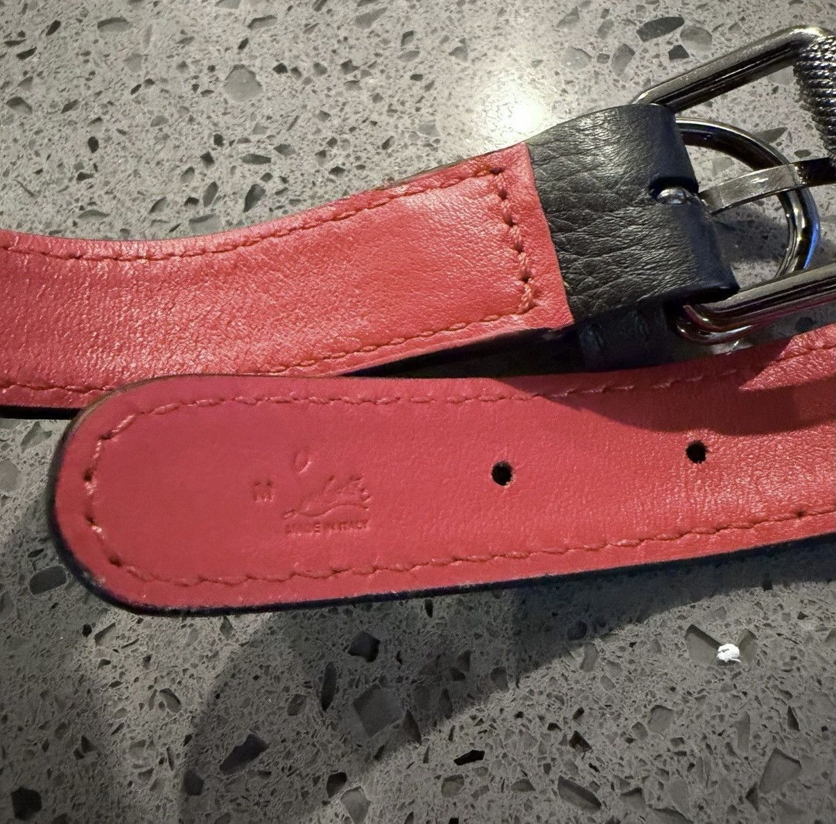 Christian Louboutin Louboutin Loubicollar Leather Dog Collar Black Medium Size ONE SIZE - 5 Thumbnail