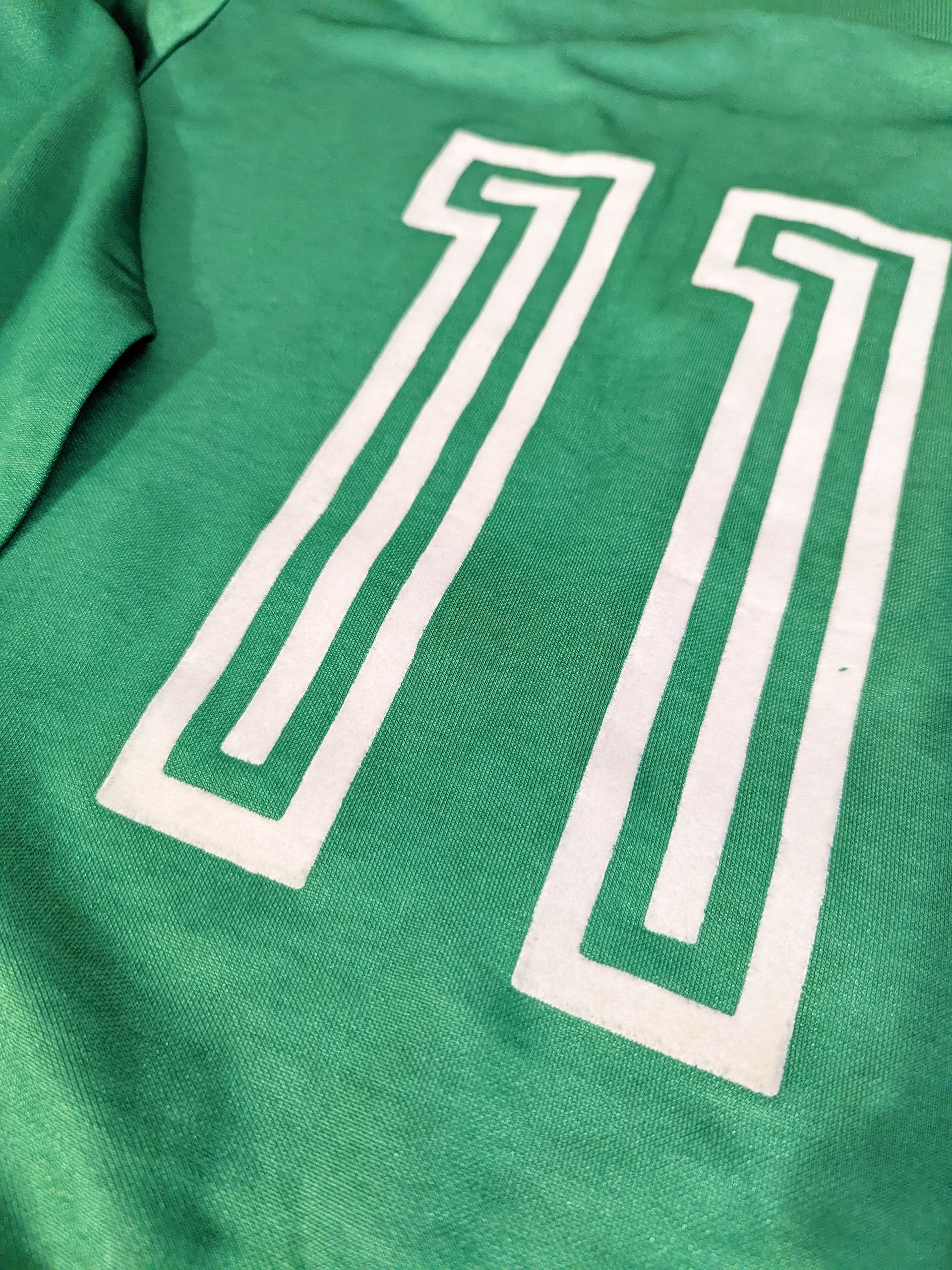 Erima Erima Vintage Football Shirt #11 Green West Germany 80s Size US S / EU 44-46 / 1 - 11 Thumbnail